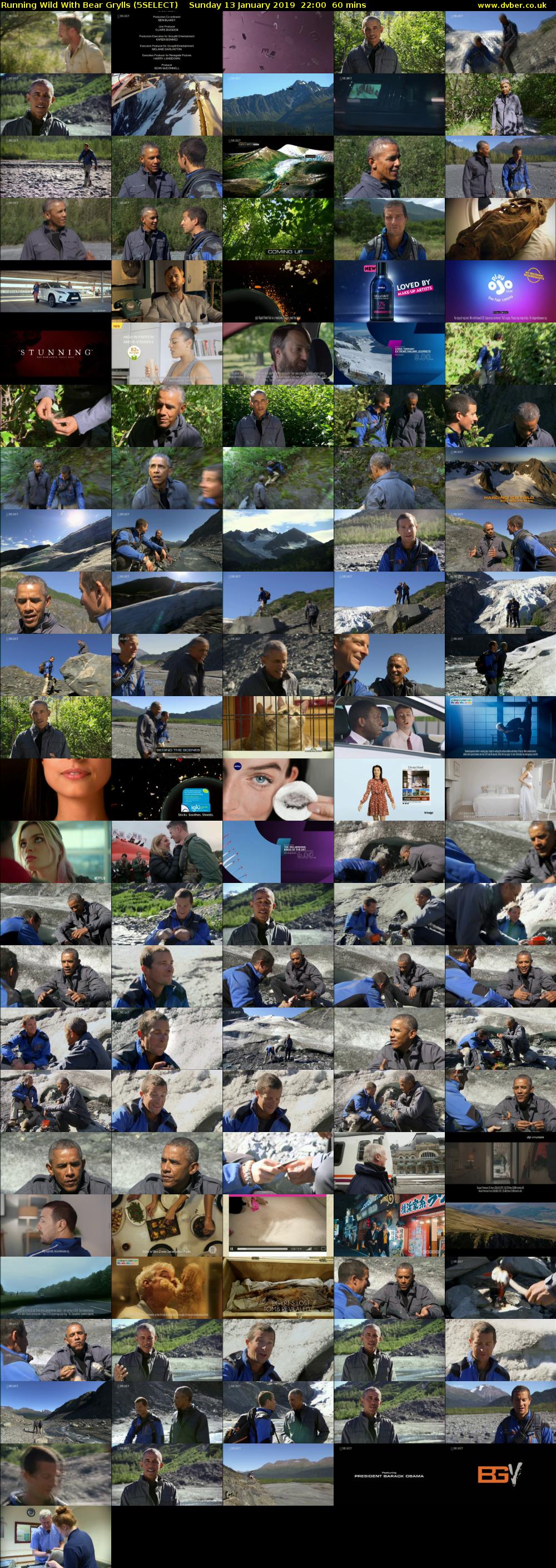 Running Wild With Bear Grylls (5SELECT) Sunday 13 January 2019 22:00 - 23:00