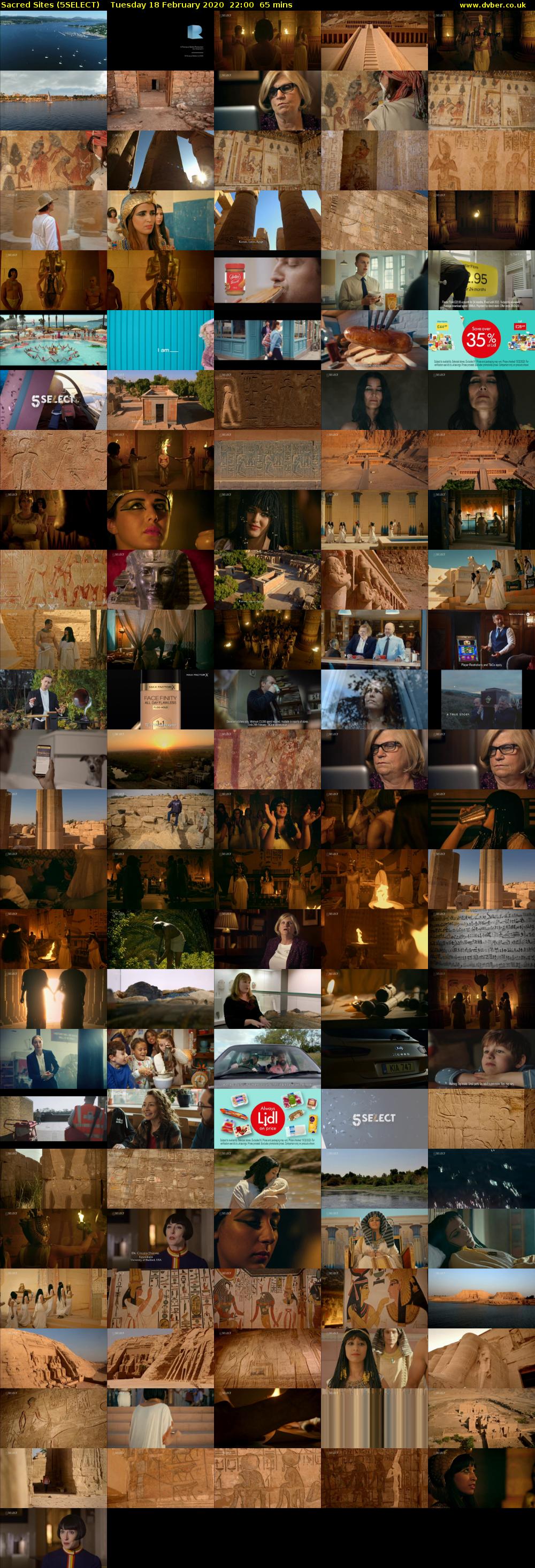 Sacred Sites (5SELECT) Tuesday 18 February 2020 22:00 - 23:05