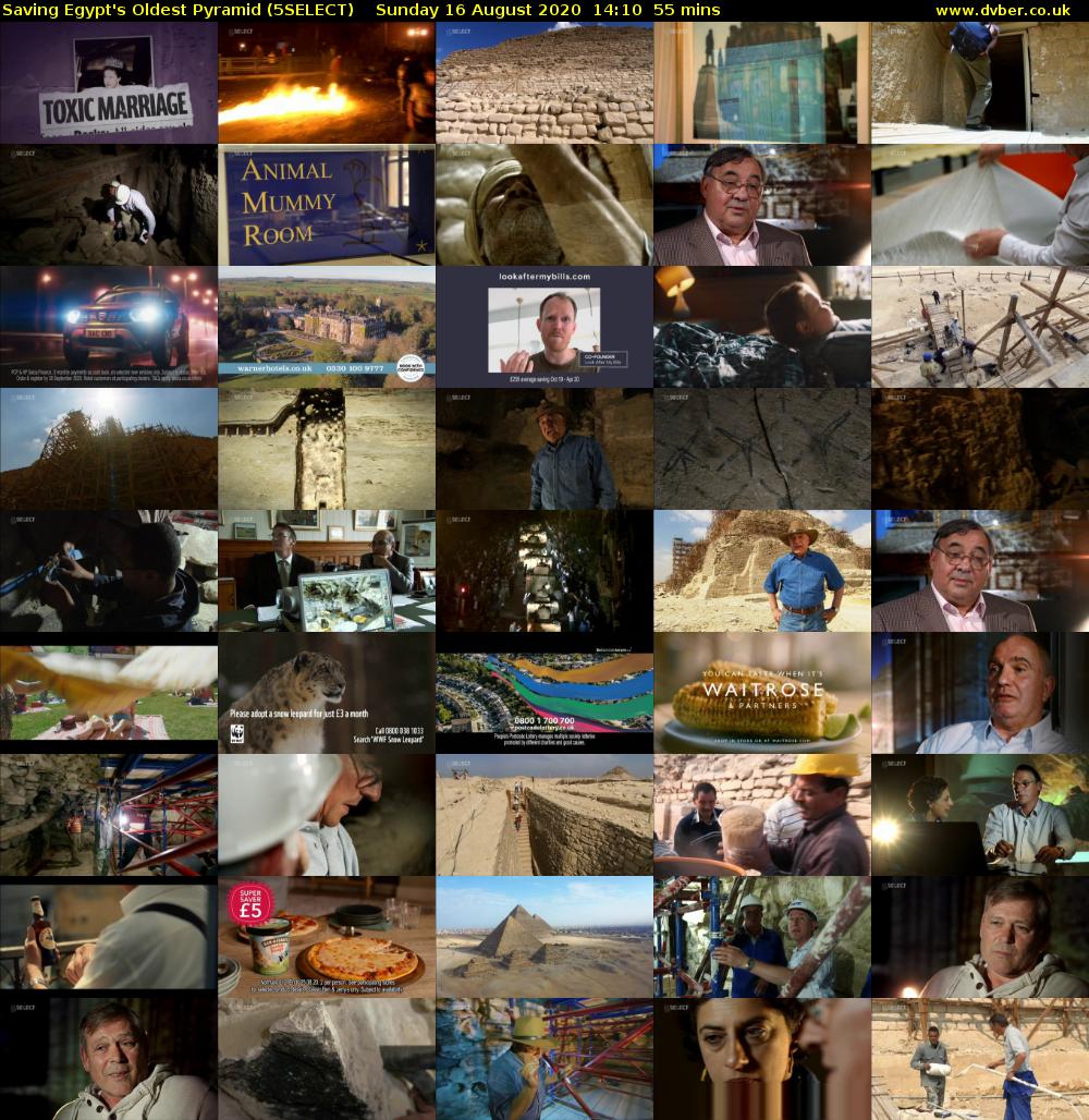 Saving Egypt's Oldest Pyramid (5SELECT) Sunday 16 August 2020 14:10 - 15:05