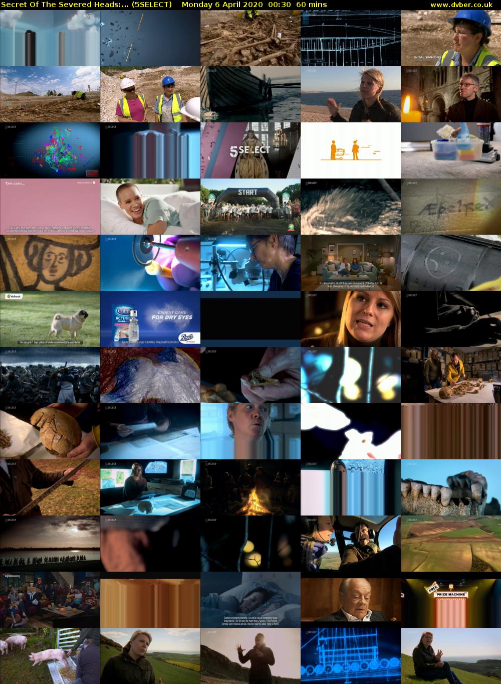 Secret Of The Severed Heads:... (5SELECT) Monday 6 April 2020 00:30 - 01:30