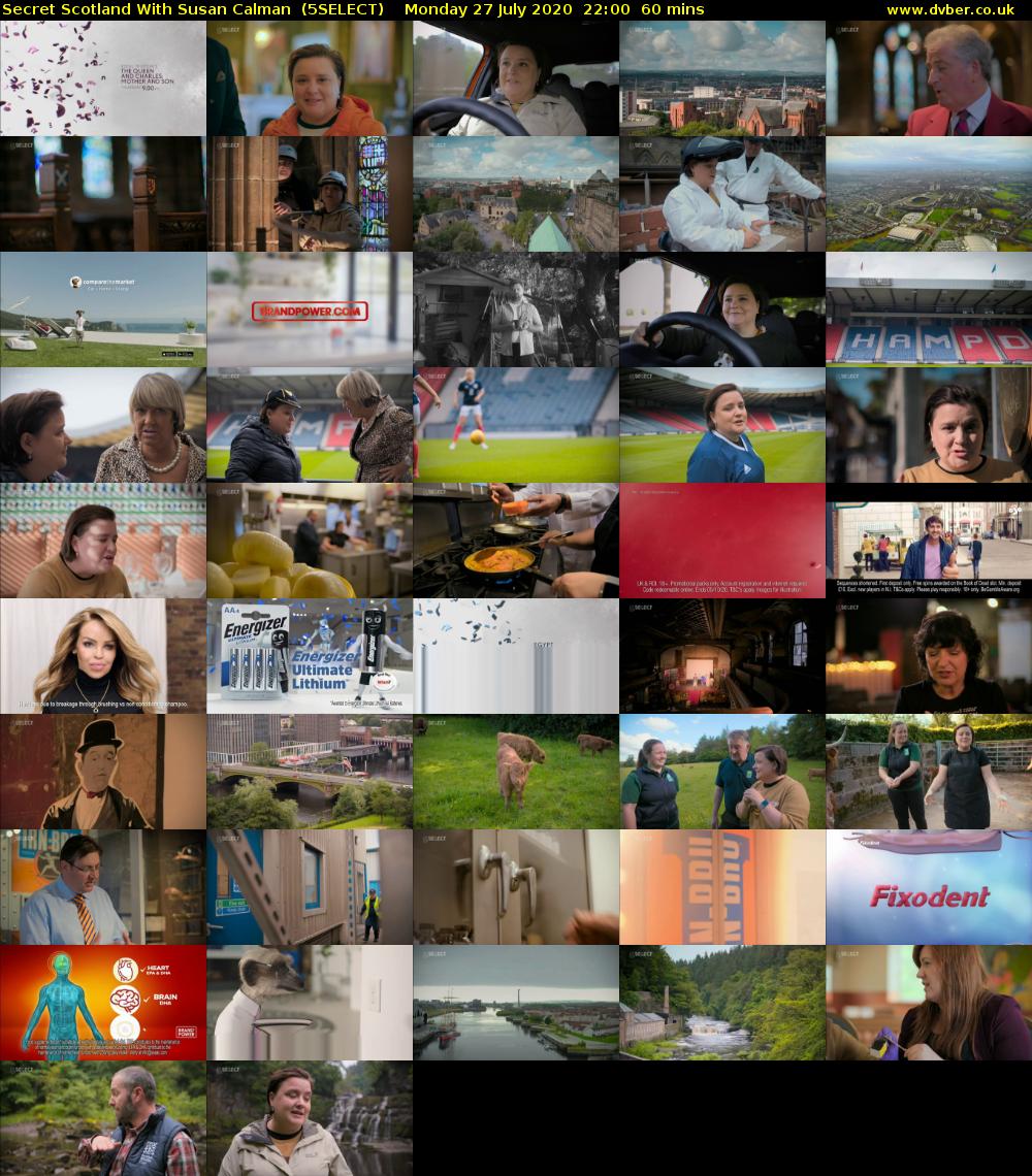Secret Scotland With Susan Calman  (5SELECT) Monday 27 July 2020 22:00 - 23:00