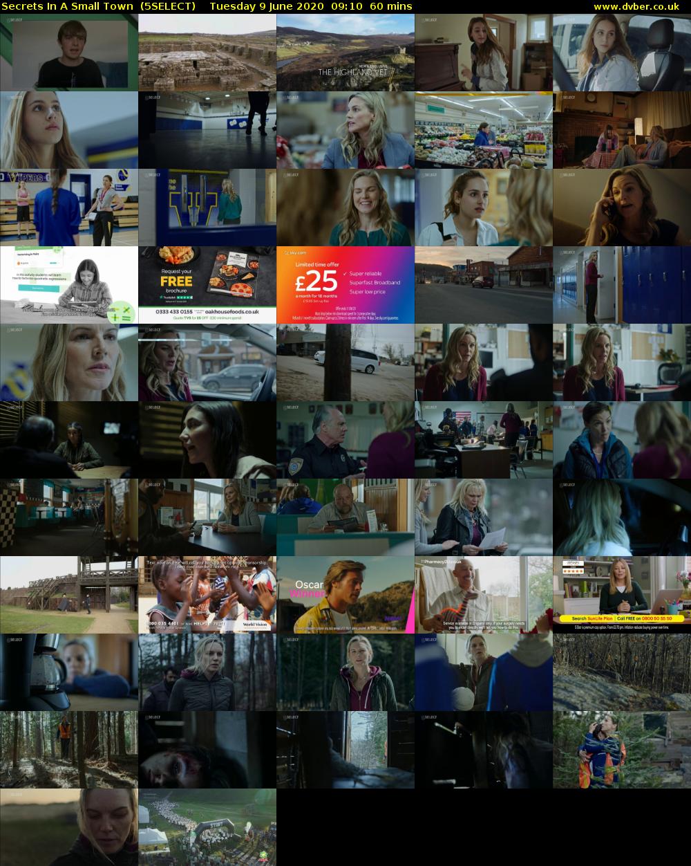 Secrets In A Small Town  (5SELECT) Tuesday 9 June 2020 09:10 - 10:10
