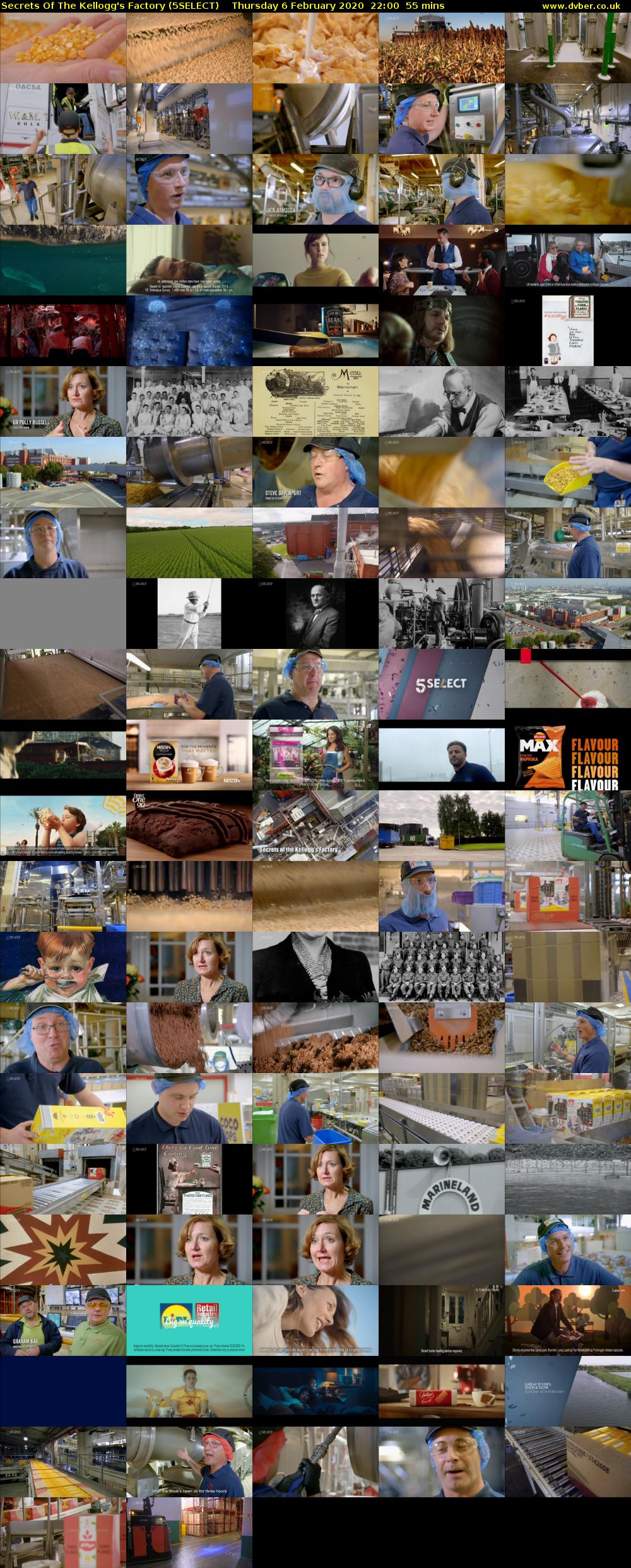 Secrets Of The Kellogg's Factory (5SELECT) Thursday 6 February 2020 22:00 - 22:55