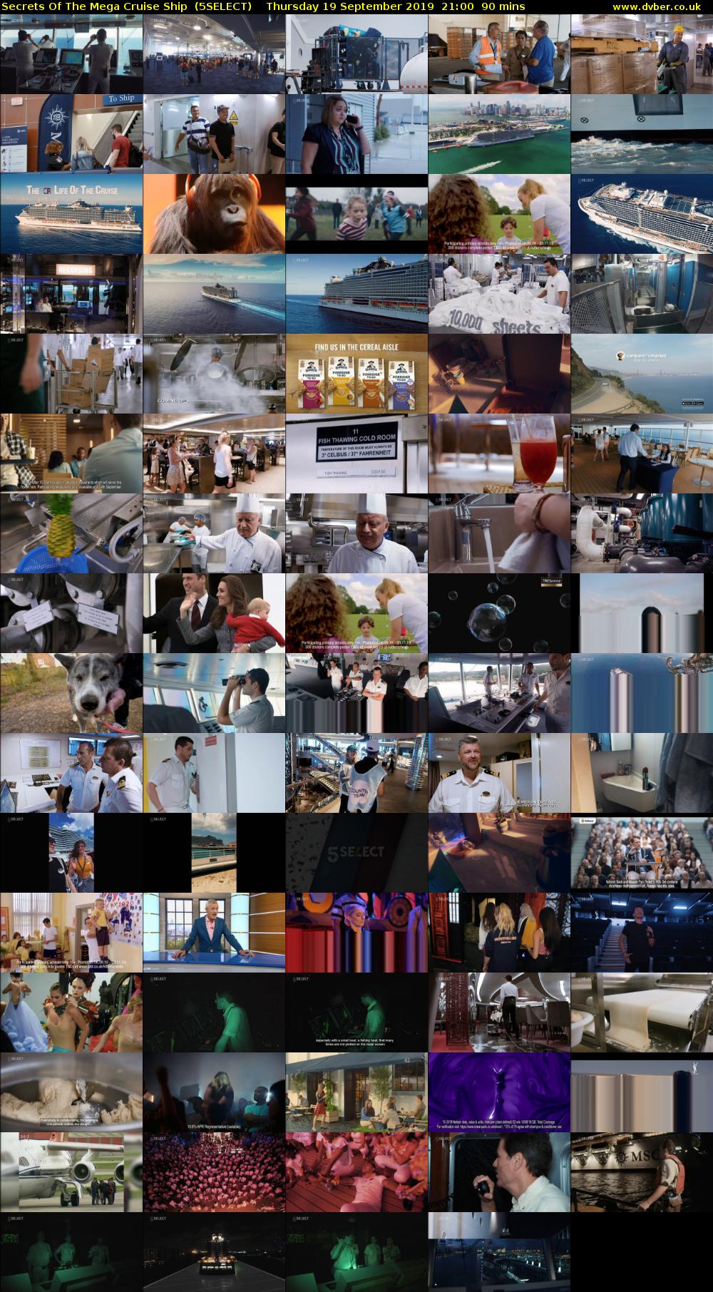 Secrets Of The Mega Cruise Ship  (5SELECT) Thursday 19 September 2019 21:00 - 22:30