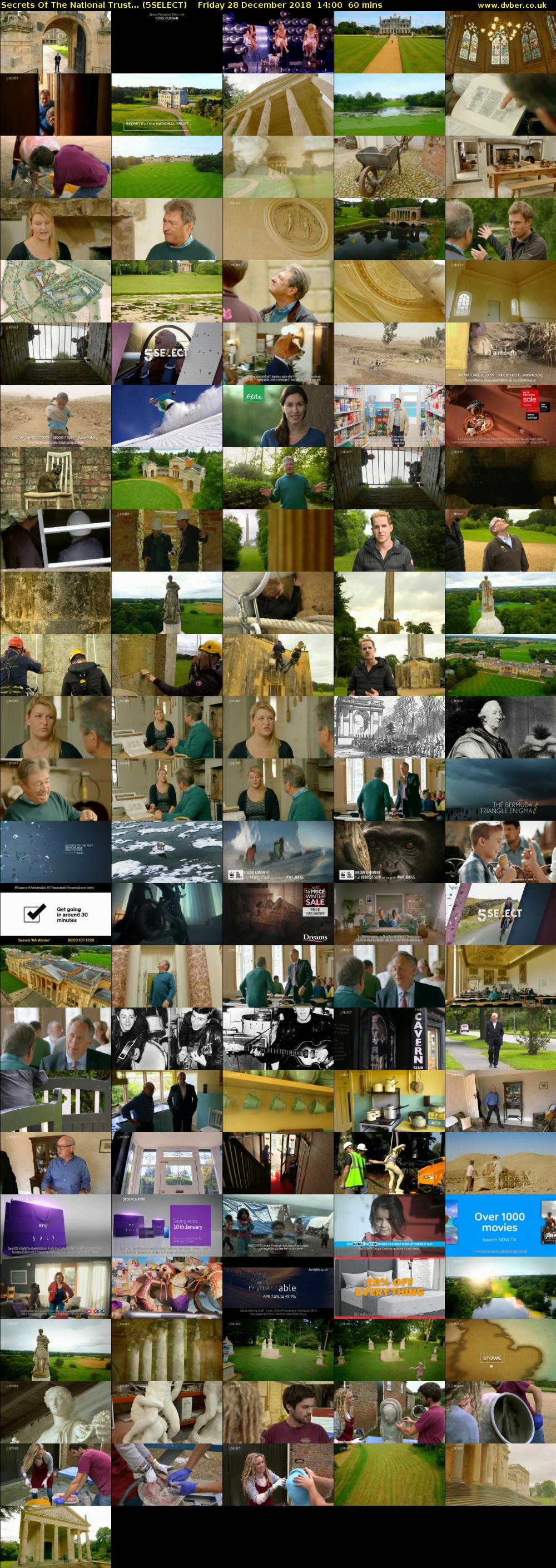Secrets Of The National Trust... (5SELECT) Friday 28 December 2018 14:00 - 15:00