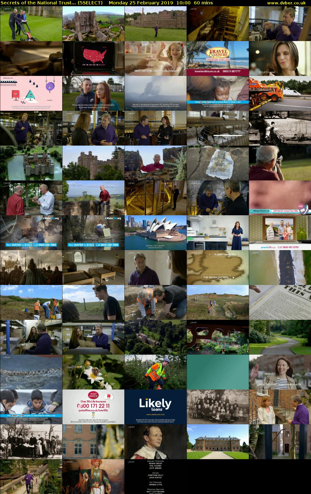 Secrets Of The National Trust... (5SELECT) Monday 25 February 2019 10:00 - 11:00