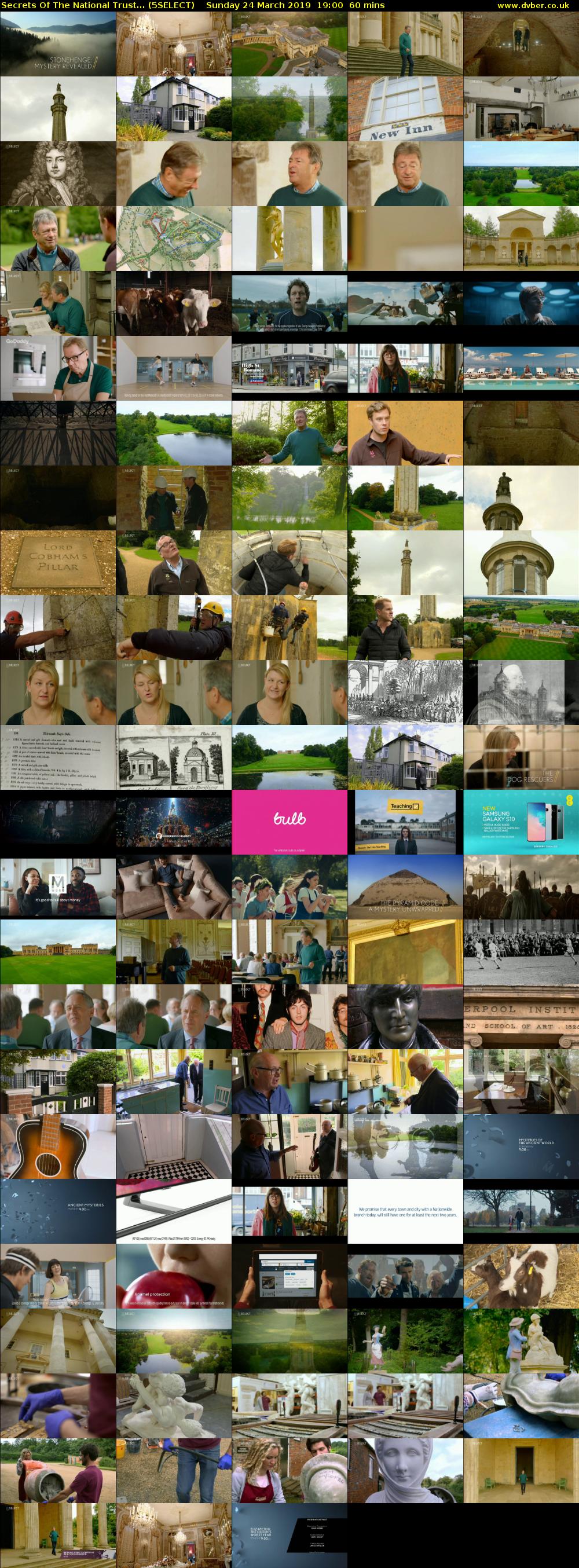 Secrets Of The National Trust... (5SELECT) Sunday 24 March 2019 19:00 - 20:00
