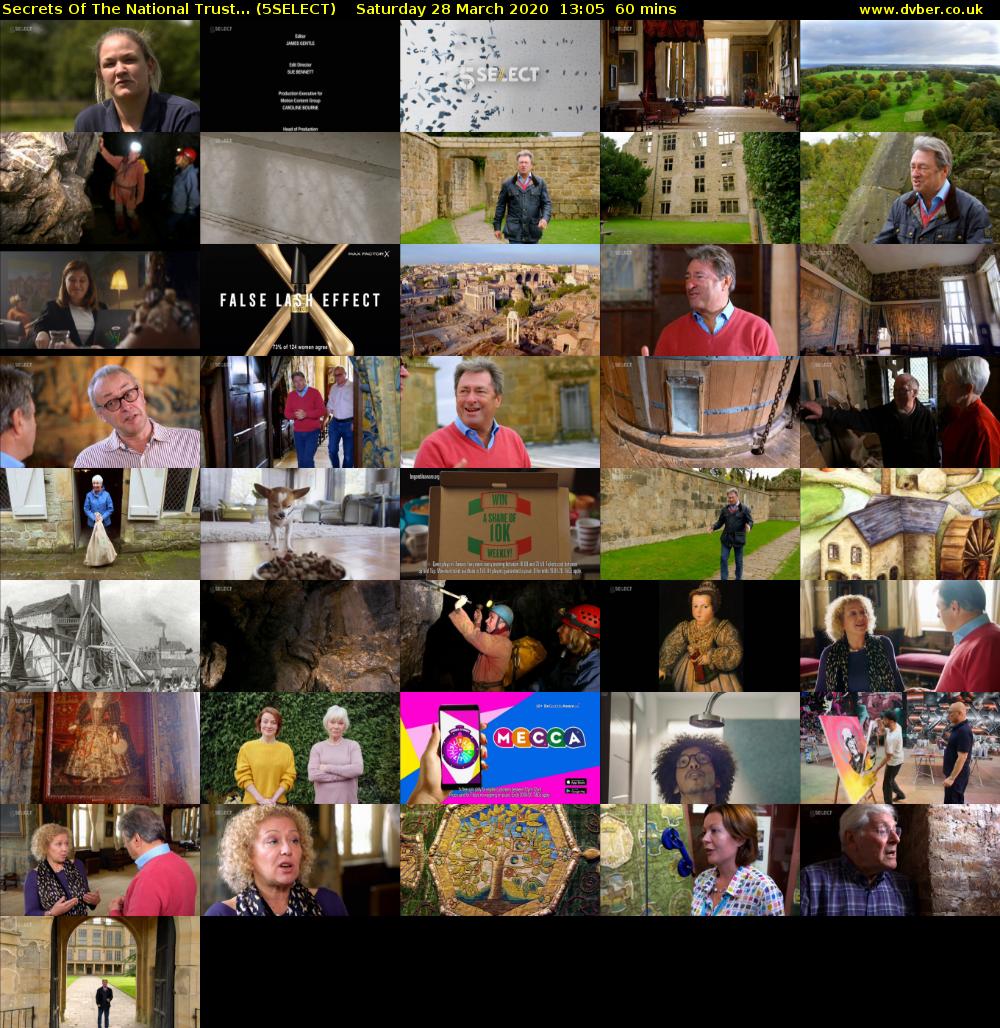 Secrets Of The National Trust... (5SELECT) Saturday 28 March 2020 13:05 - 14:05