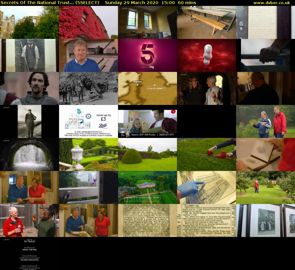 Secrets Of The National Trust... (5SELECT) Sunday 29 March 2020 15:00 - 16:00