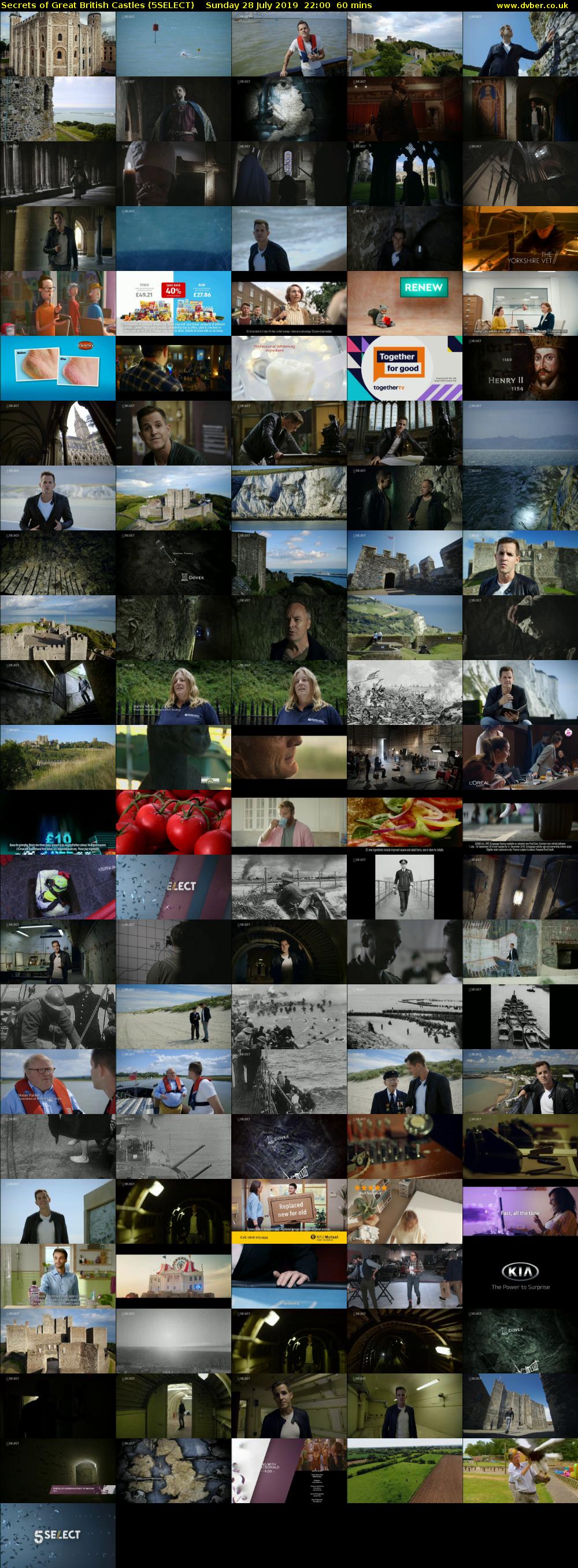 Secrets of Great British Castles (5SELECT) Sunday 28 July 2019 22:00 - 23:00