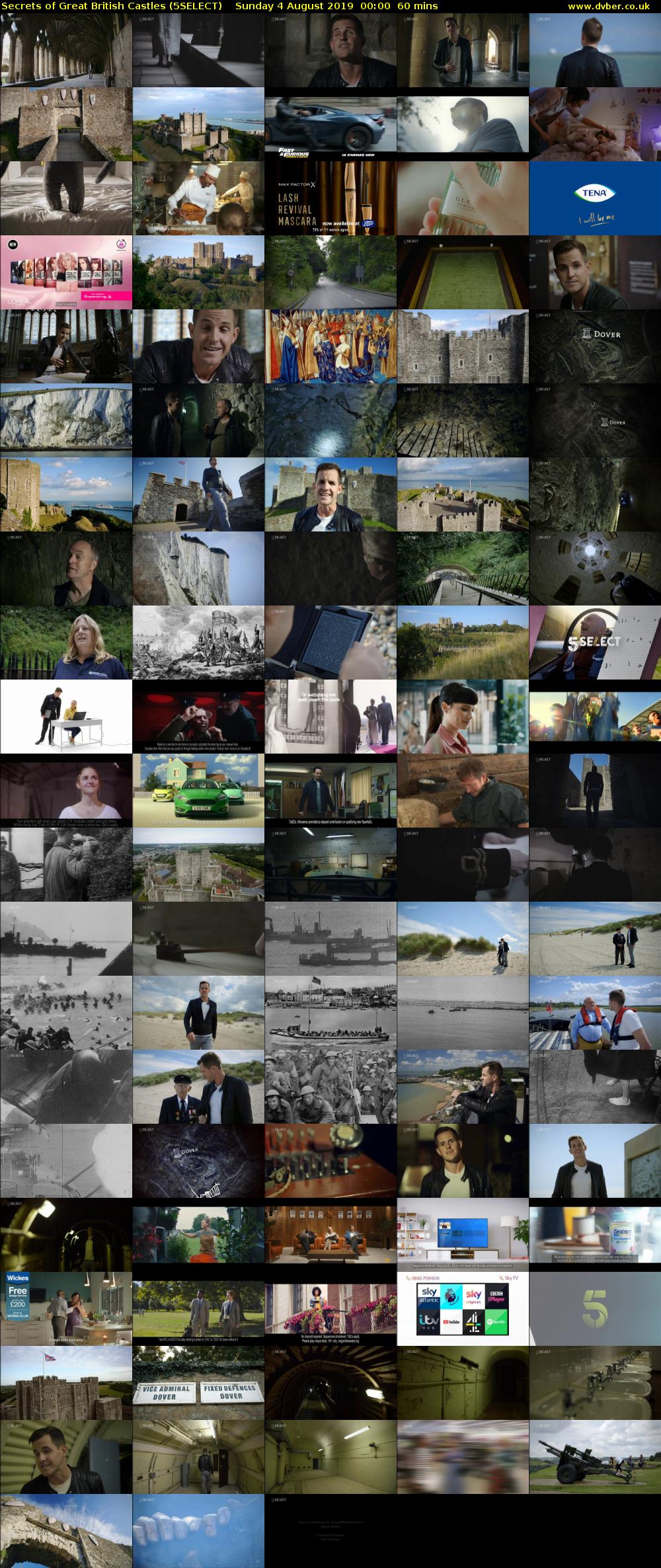 Secrets of Great British Castles (5SELECT) Sunday 4 August 2019 00:00 - 01:00