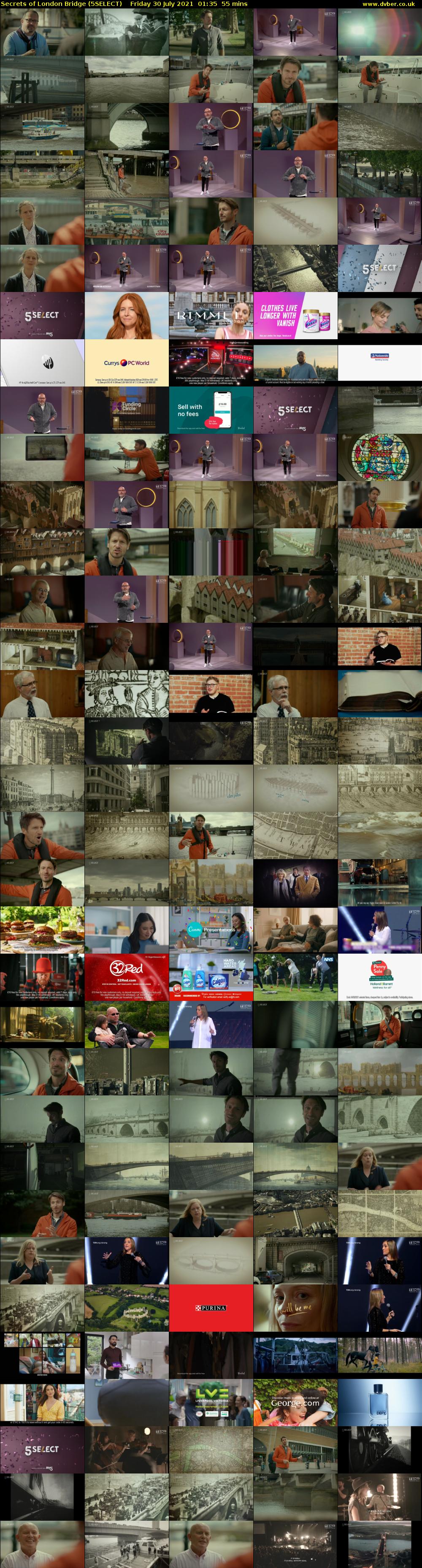 Secrets of London Bridge (5SELECT) Friday 30 July 2021 01:35 - 02:30