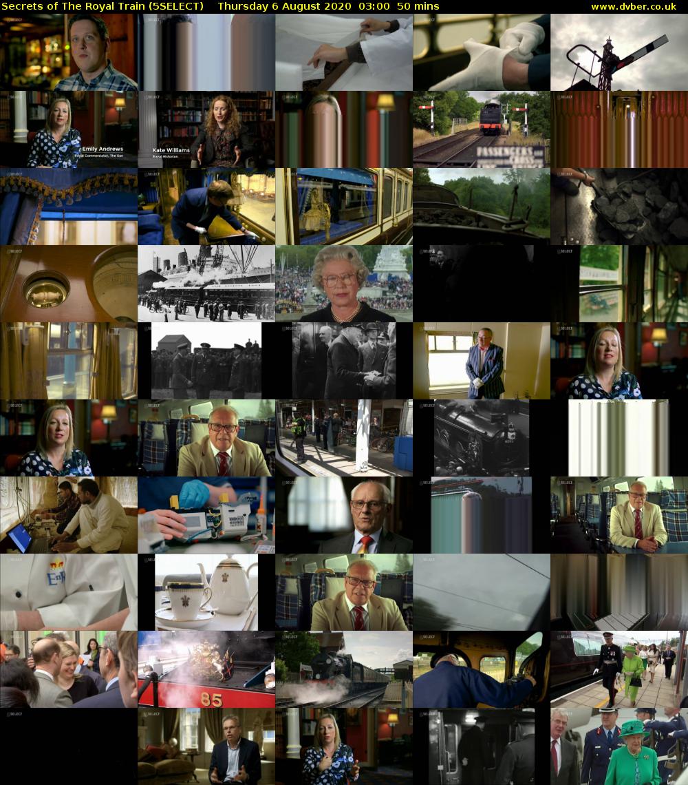 Secrets of The Royal Train (5SELECT) Thursday 6 August 2020 03:00 - 03:50