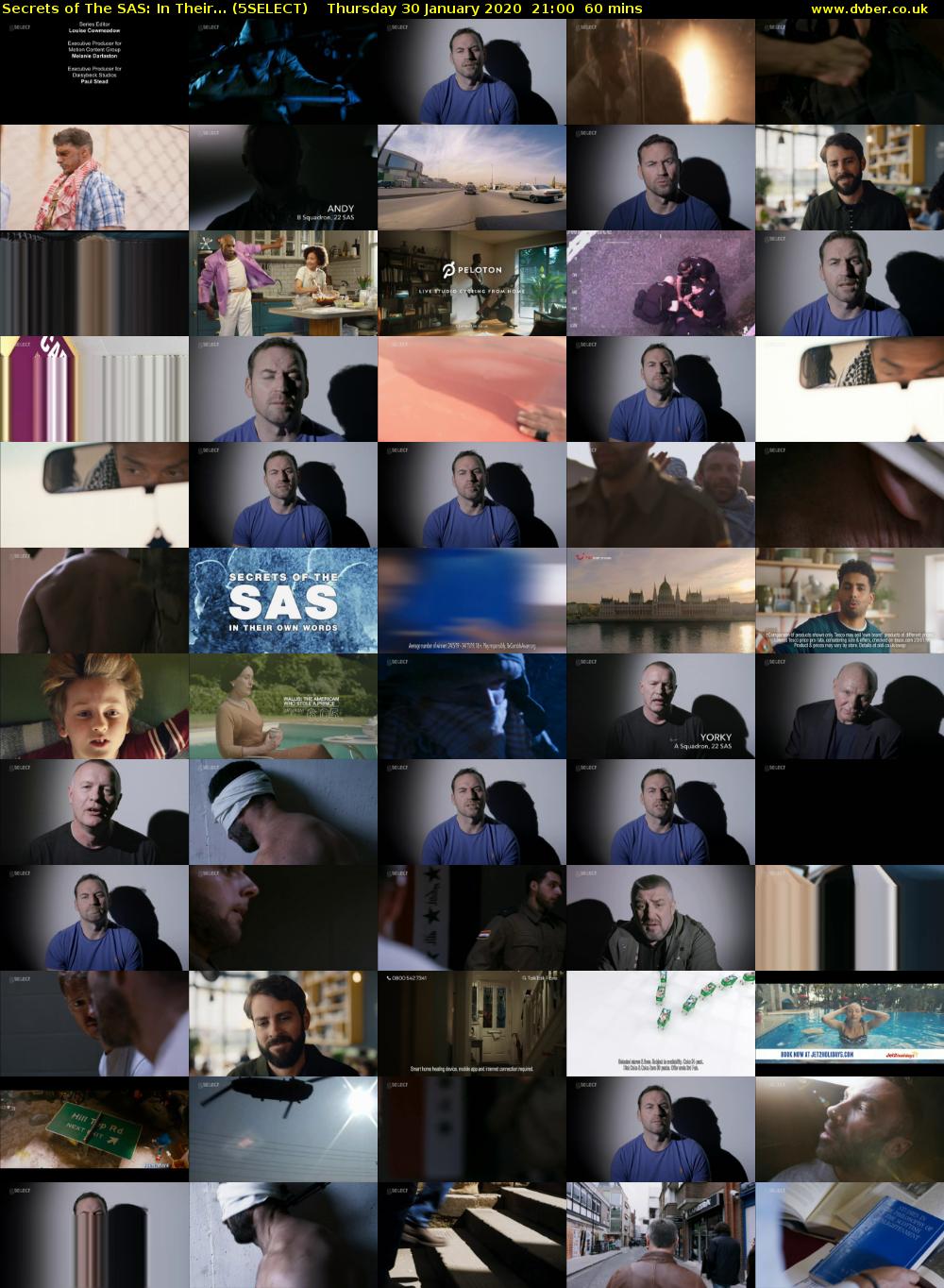 Secrets of The SAS: In Their... (5SELECT) Thursday 30 January 2020 21:00 - 22:00