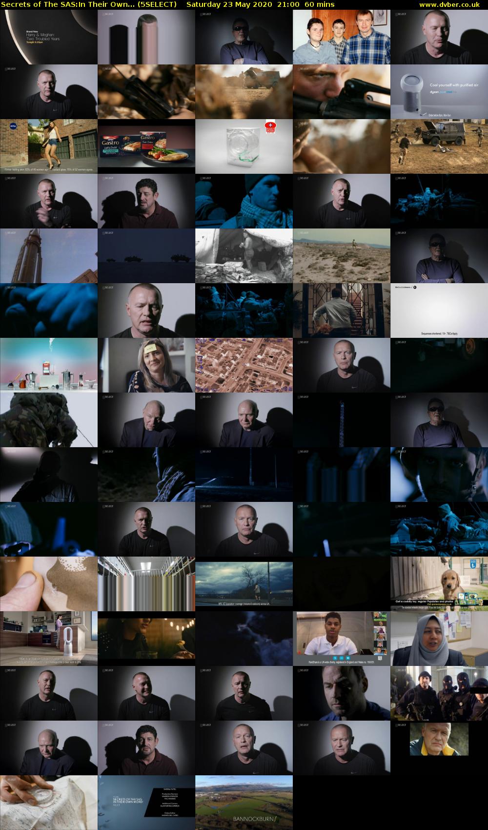 Secrets of The SAS:In Their Own... (5SELECT) Saturday 23 May 2020 21:00 - 22:00