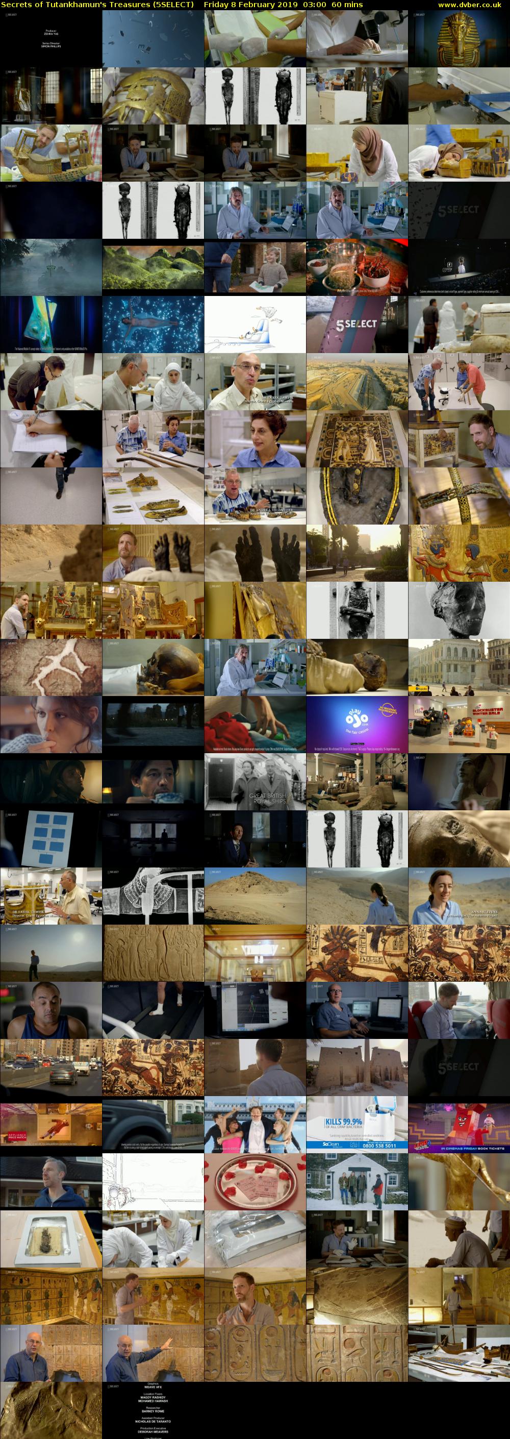 Secrets of Tutankhamun's Treasures (5SELECT) Friday 8 February 2019 03:00 - 04:00