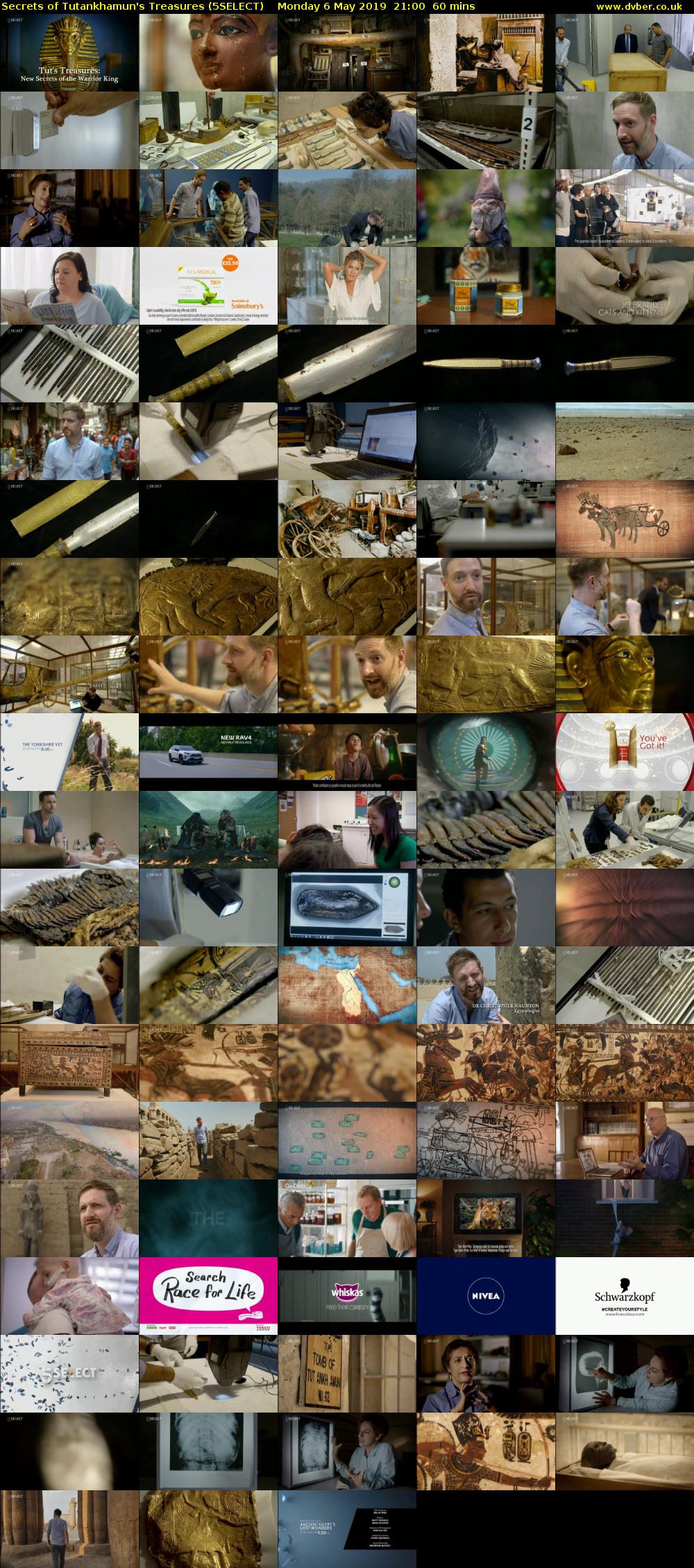 Secrets of Tutankhamun's Treasures (5SELECT) Monday 6 May 2019 21:00 - 22:00