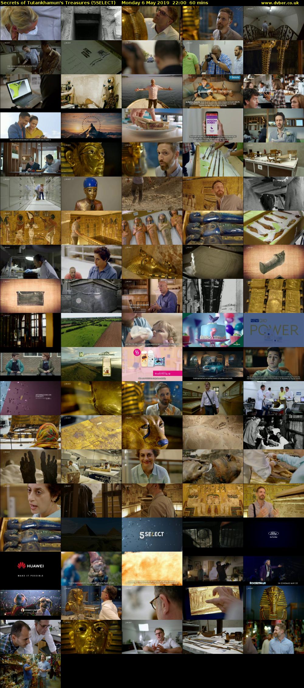 Secrets of Tutankhamun's Treasures (5SELECT) Monday 6 May 2019 22:00 - 23:00