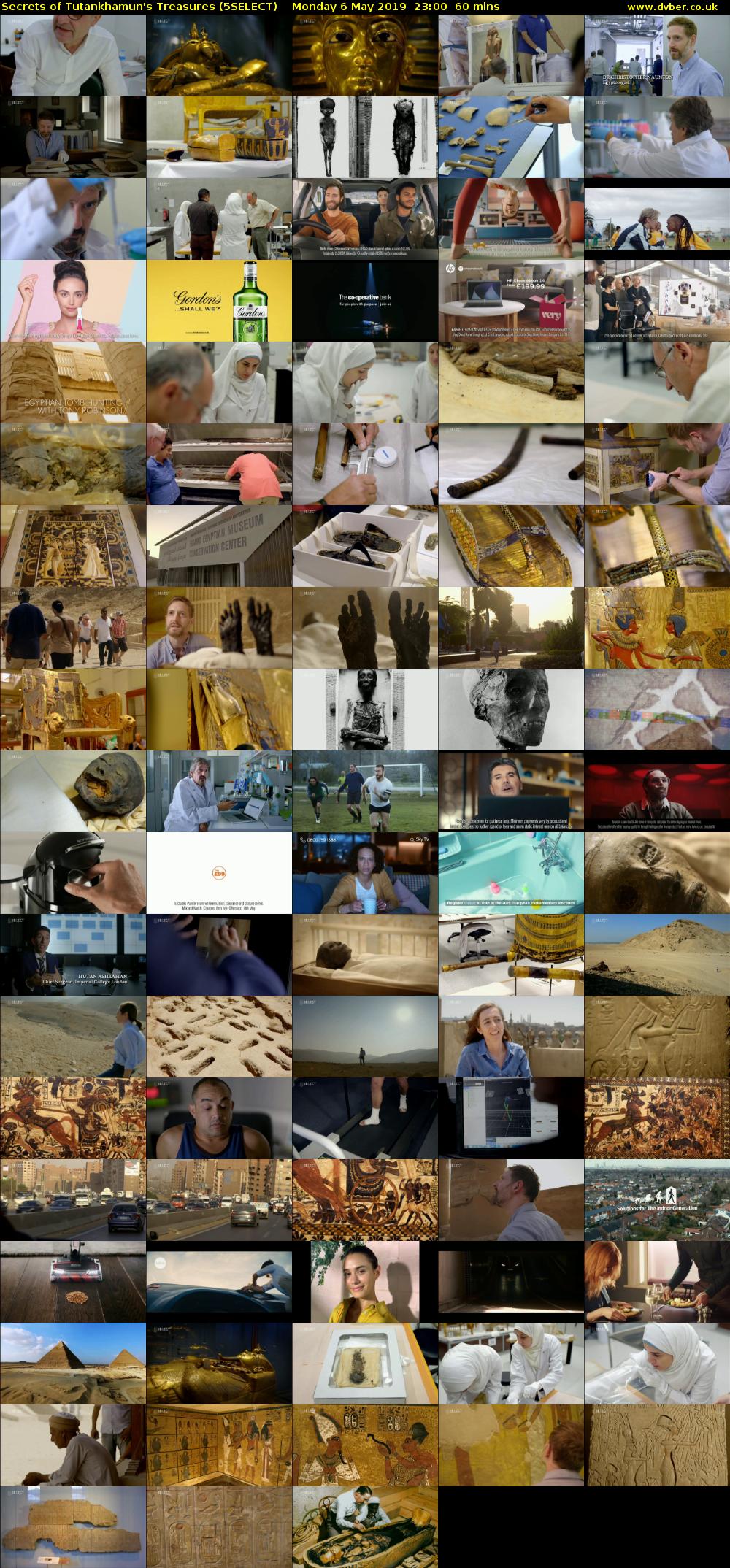 Secrets of Tutankhamun's Treasures (5SELECT) Monday 6 May 2019 23:00 - 00:00