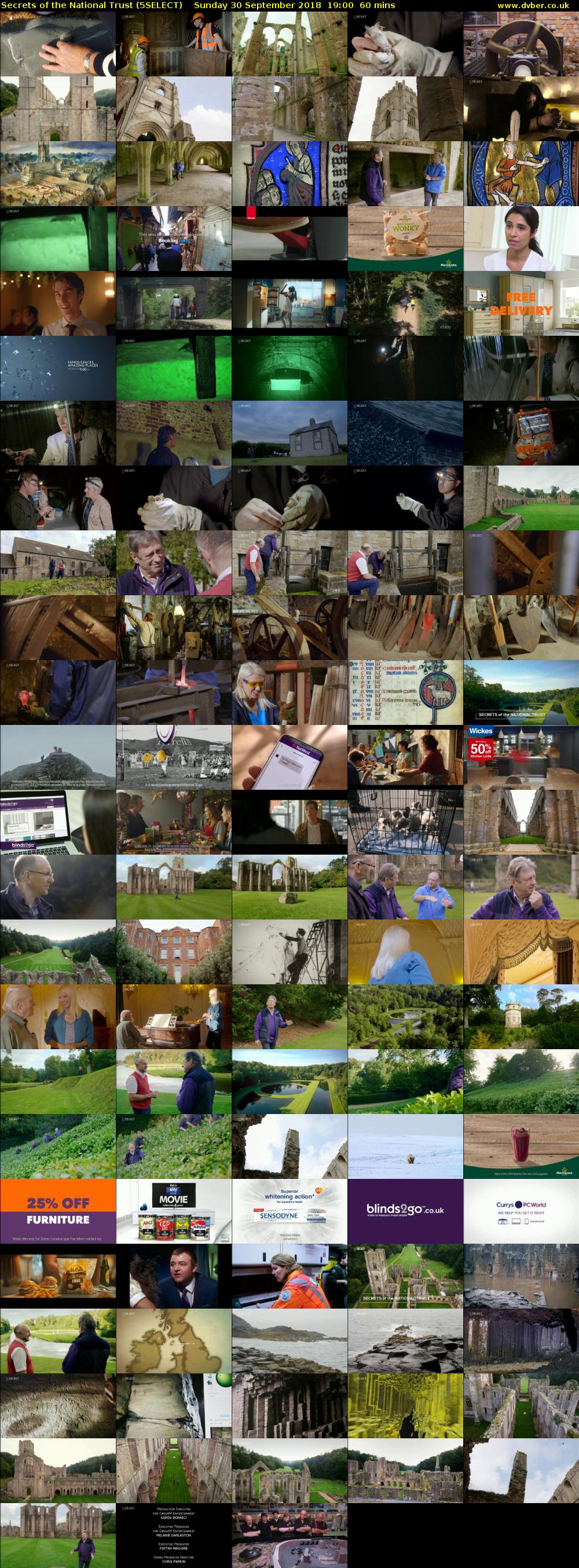 Secrets of the National Trust (5SELECT) Sunday 30 September 2018 19:00 - 20:00