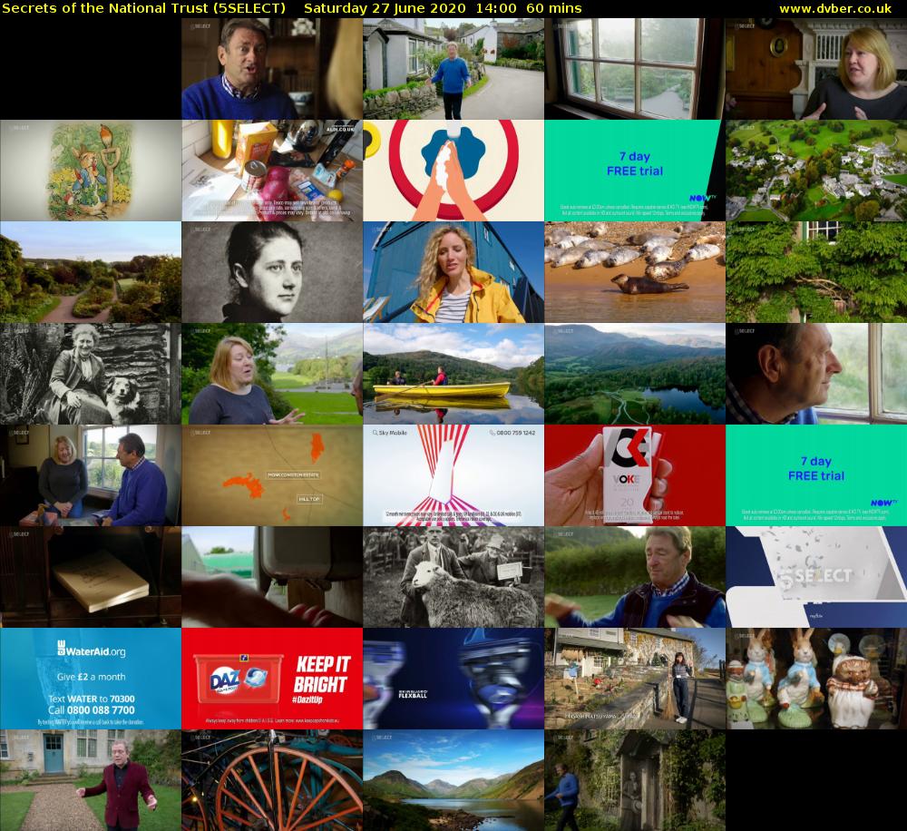 Secrets of the National Trust (5SELECT) Saturday 27 June 2020 14:00 - 15:00