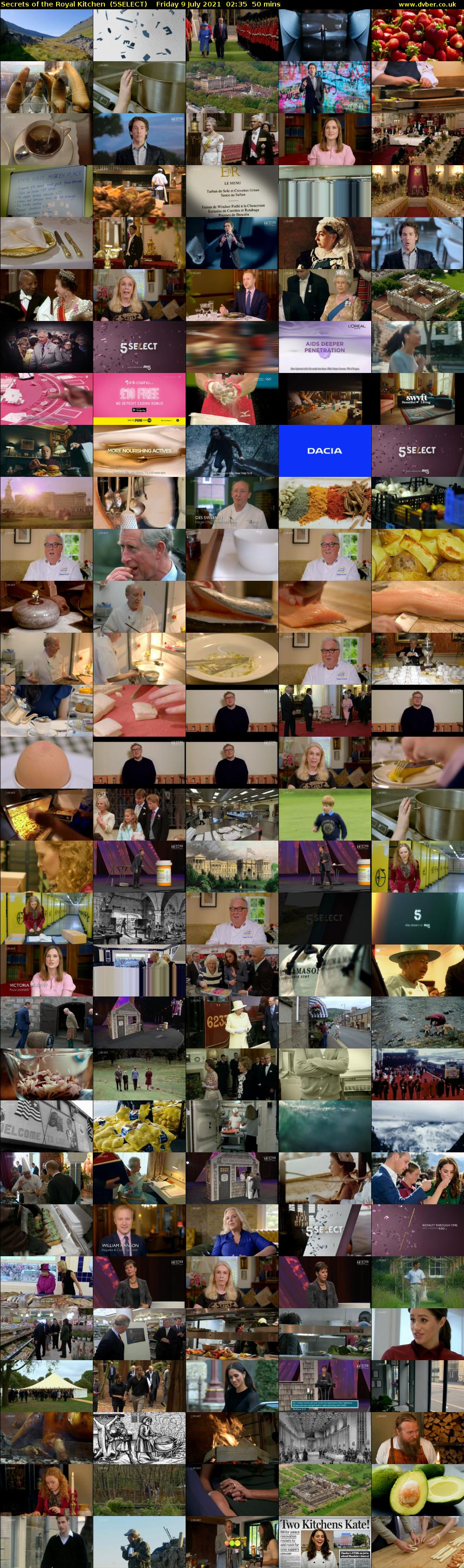 Secrets of the Royal Kitchen  (5SELECT) Friday 9 July 2021 02:35 - 03:25