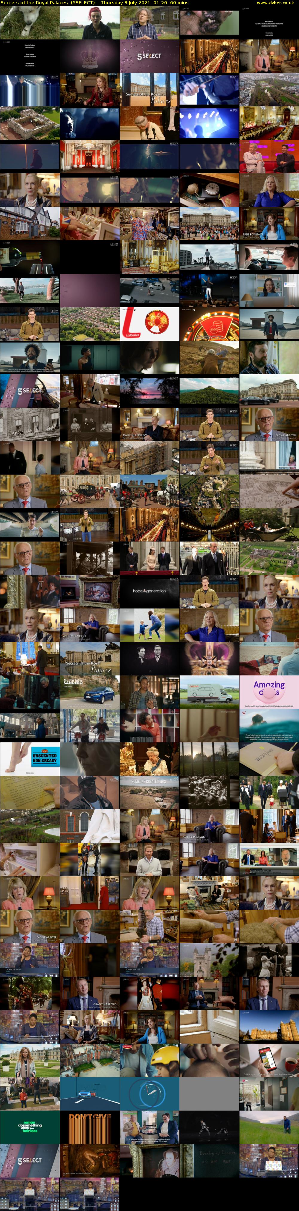 Secrets of the Royal Palaces  (5SELECT) Thursday 8 July 2021 01:20 - 02:20