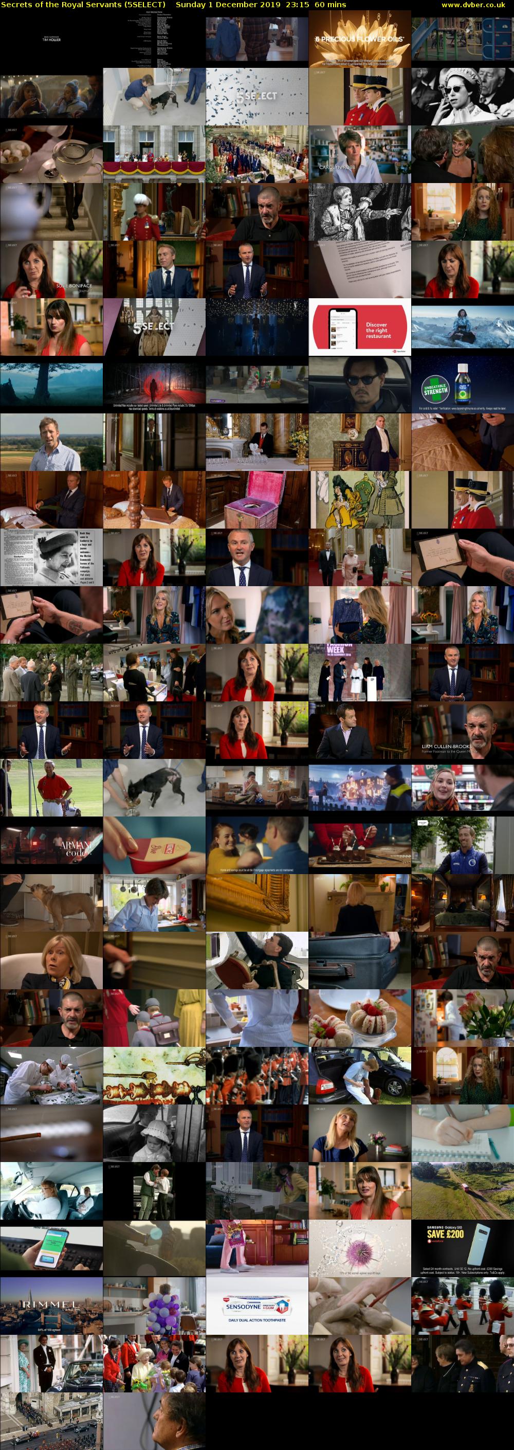 Secrets of the Royal Servants (5SELECT) Sunday 1 December 2019 23:15 - 00:15