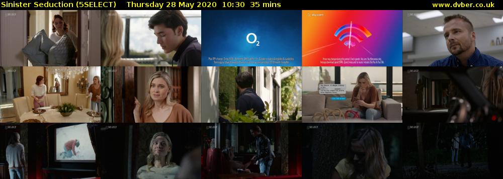 Sinister Seduction (5SELECT) Thursday 28 May 2020 10:30 - 11:05