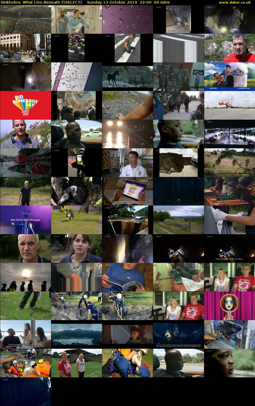 Sinkholes: What Lies Beneath (5SELECT) Sunday 13 October 2019 22:00 - 23:00