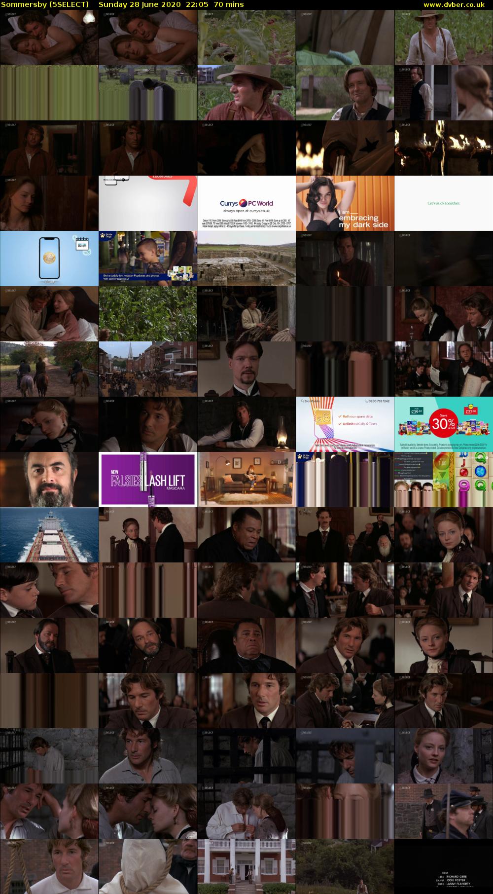 Sommersby (5SELECT) Sunday 28 June 2020 22:05 - 23:15