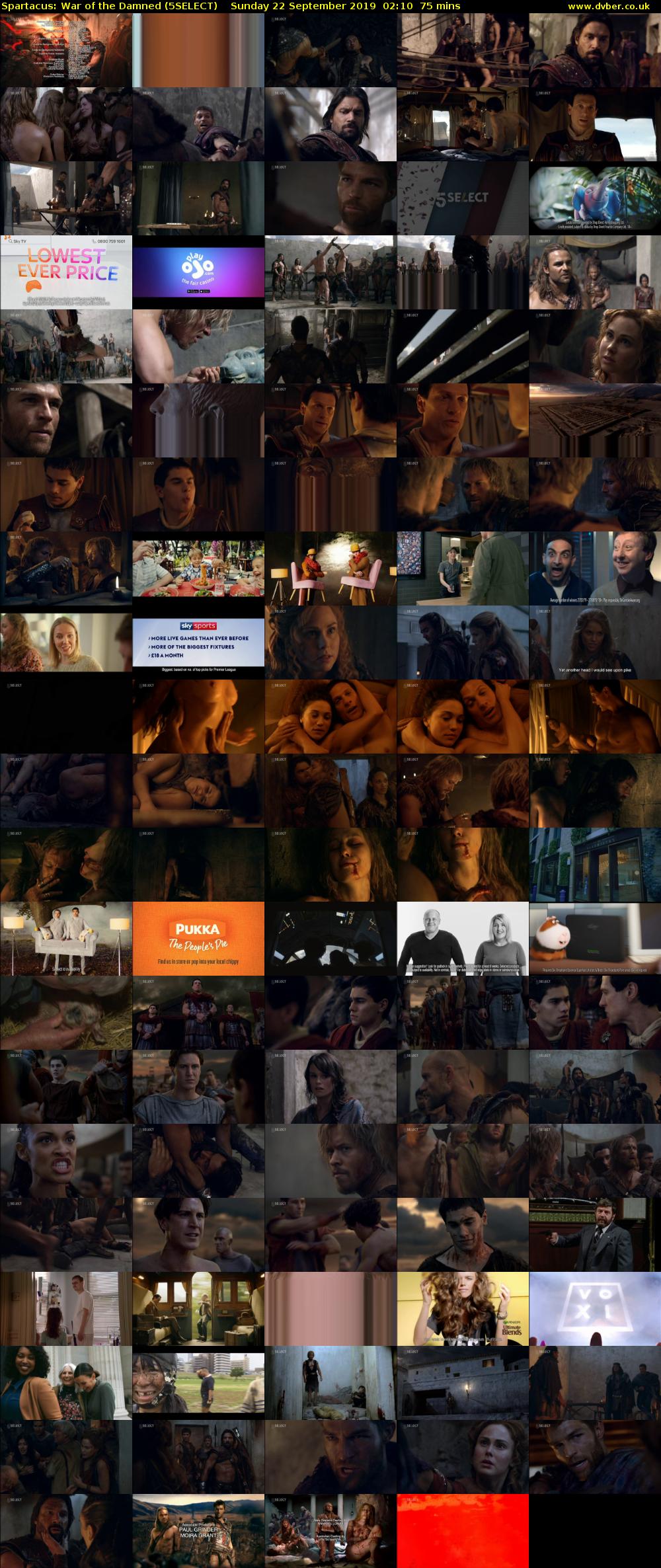 Spartacus: War of the Damned (5SELECT) Sunday 22 September 2019 02:10 - 03:25