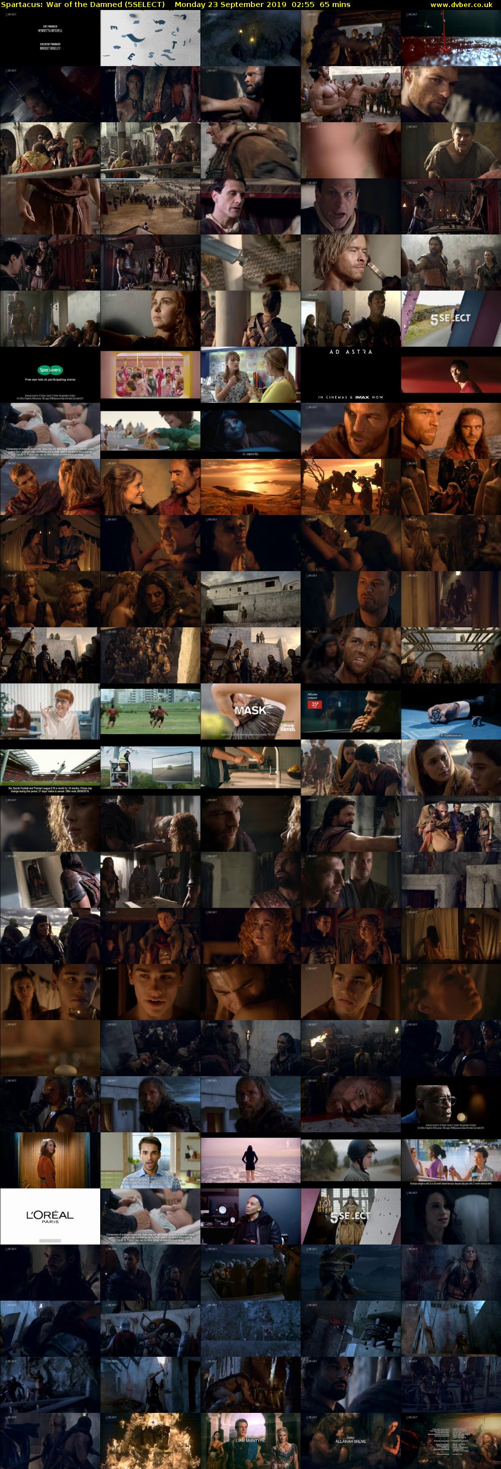 Spartacus: War of the Damned (5SELECT) Monday 23 September 2019 02:55 - 04:00