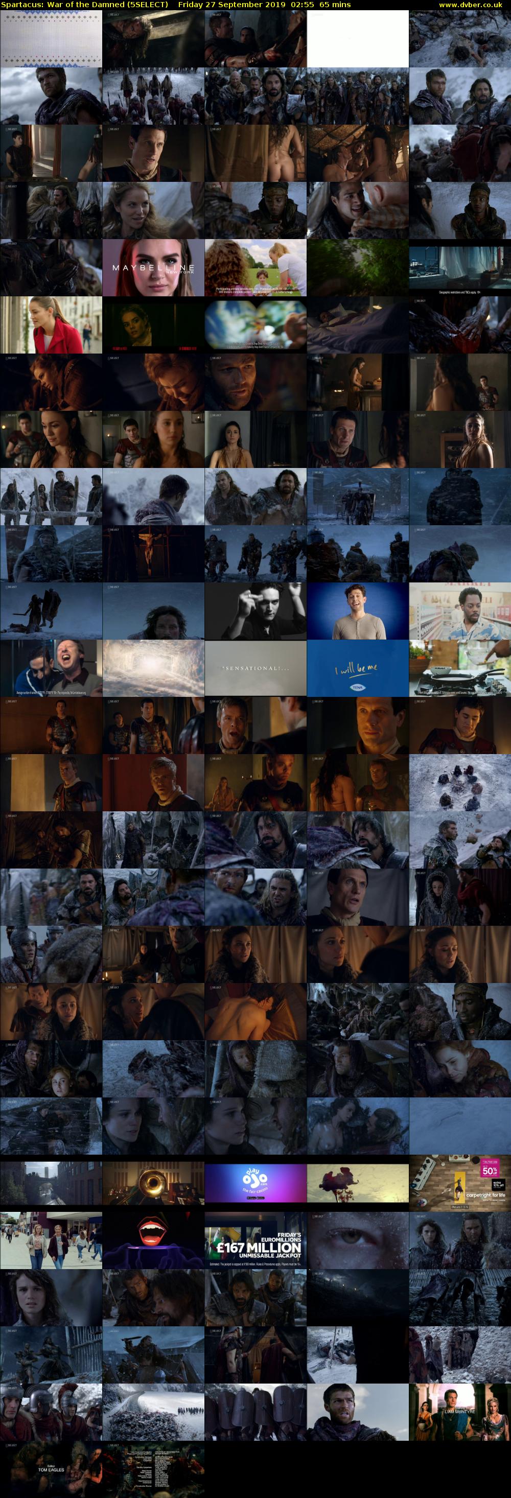 Spartacus: War of the Damned (5SELECT) Friday 27 September 2019 02:55 - 04:00