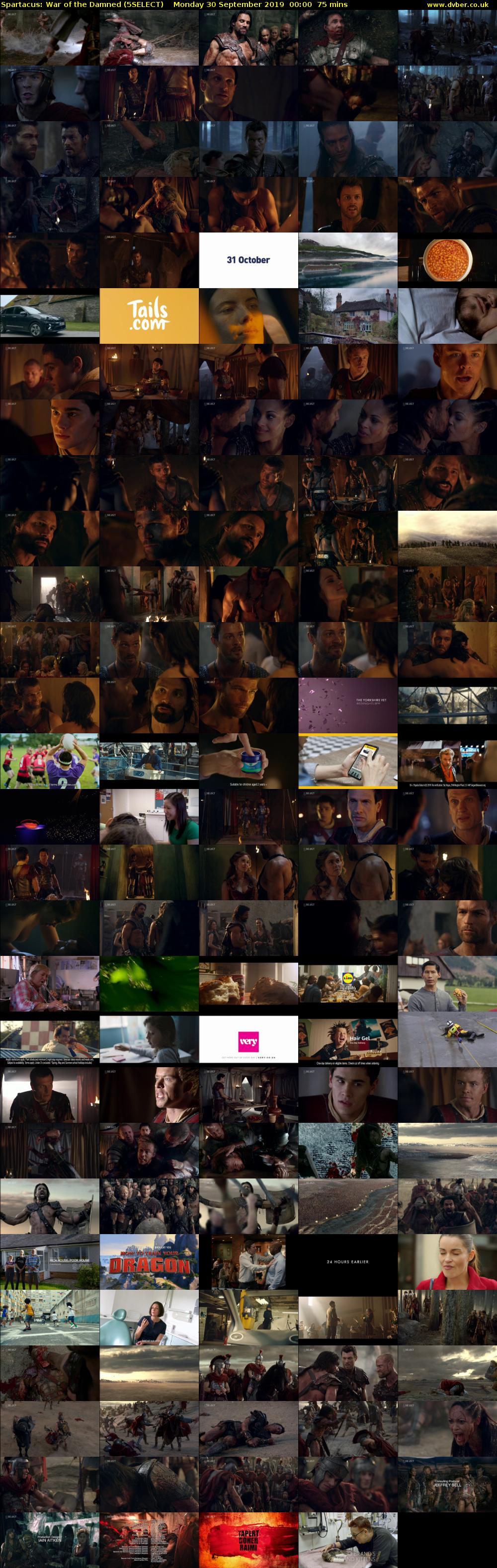 Spartacus: War of the Damned (5SELECT) Monday 30 September 2019 00:00 - 01:15