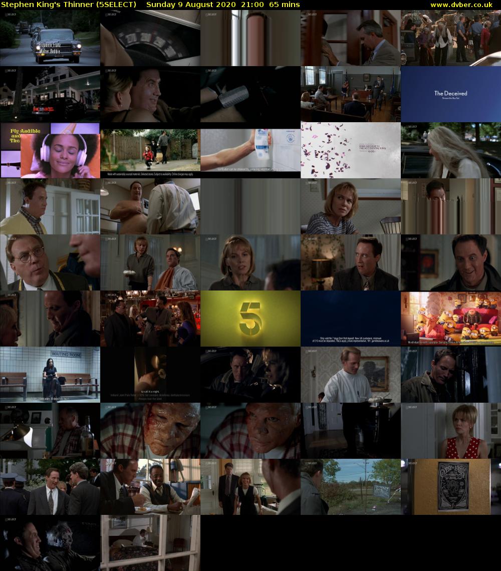 Stephen King's Thinner (5SELECT) Sunday 9 August 2020 21:00 - 22:05