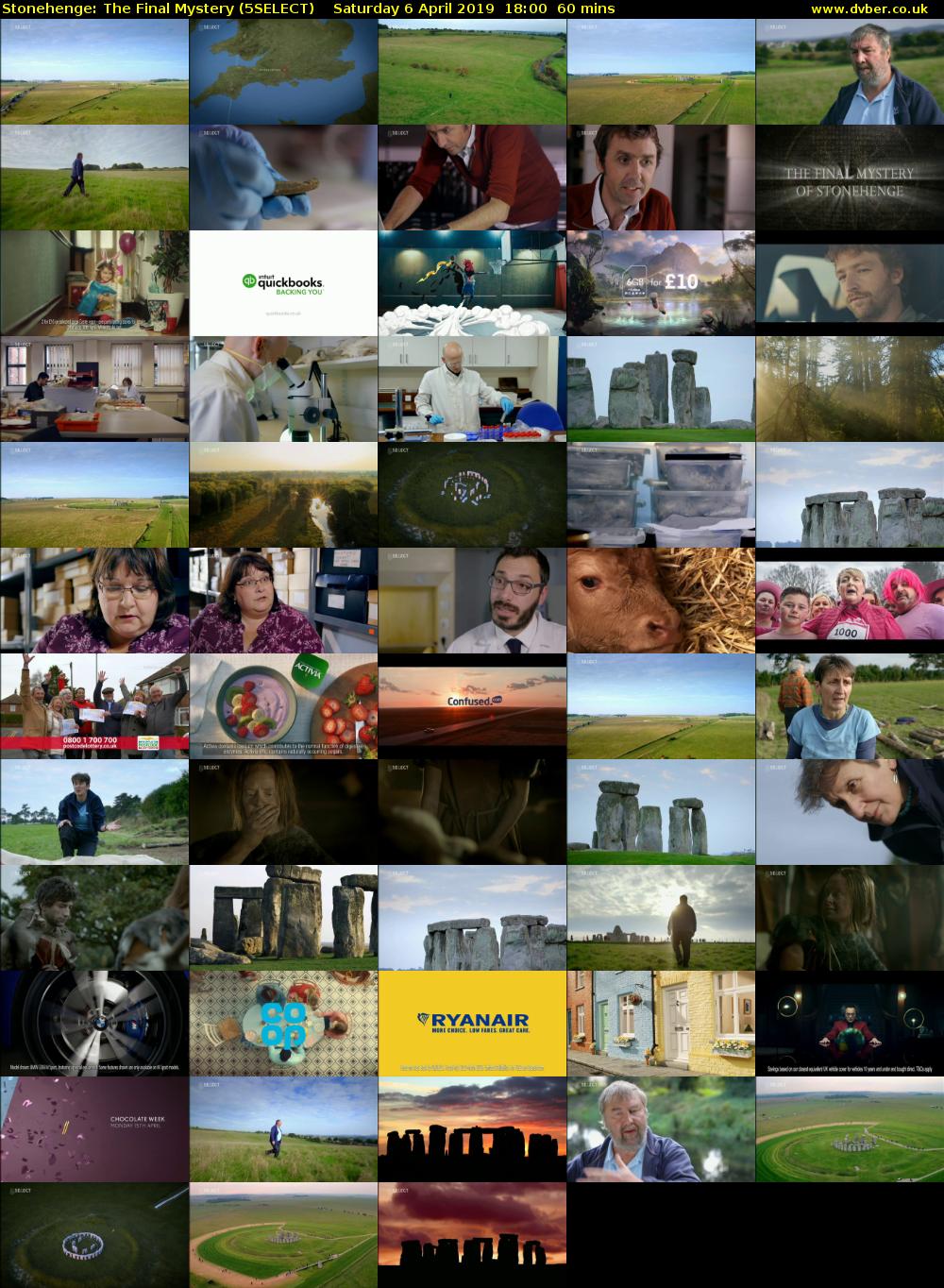 Stonehenge: The Final Mystery (5SELECT) Saturday 6 April 2019 18:00 - 19:00