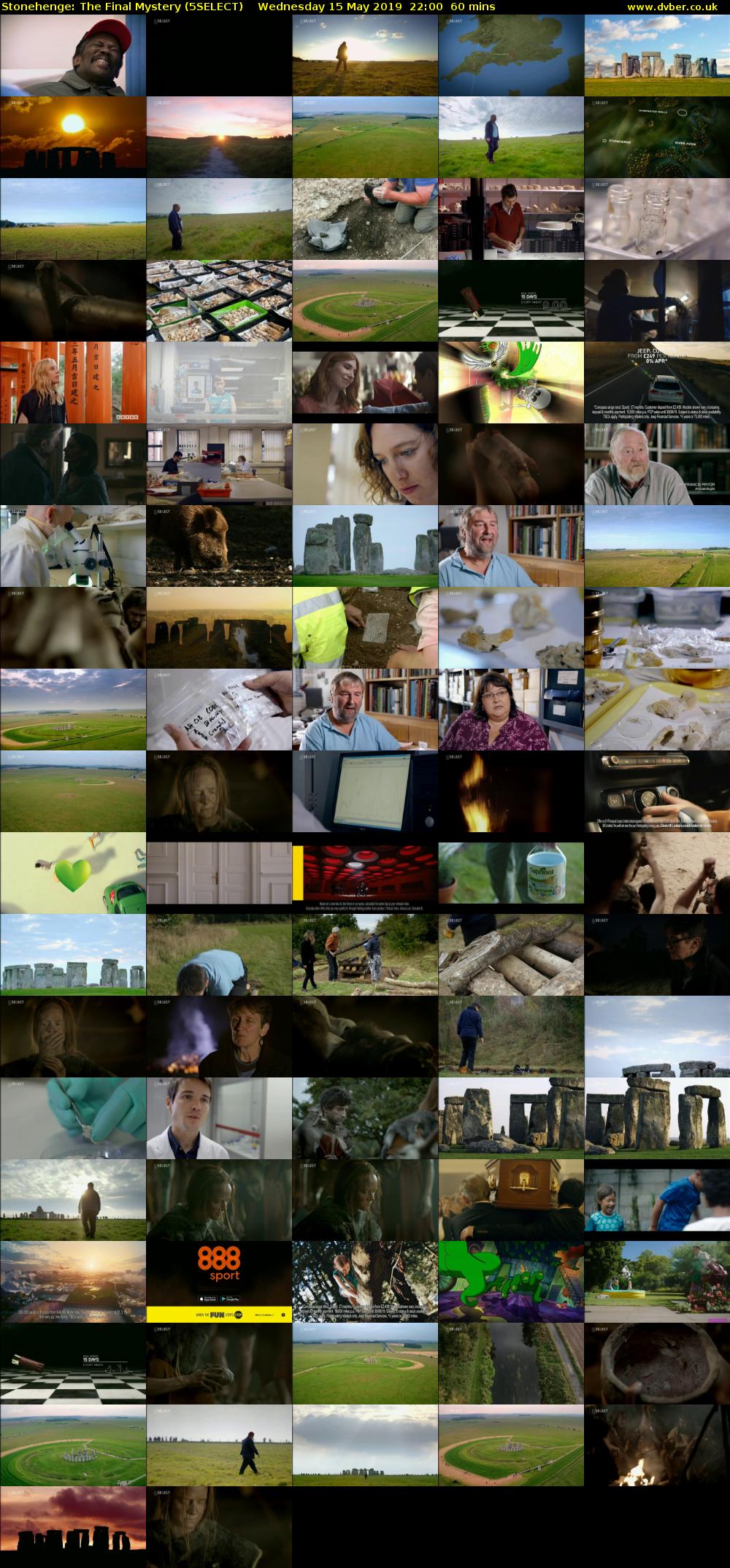 Stonehenge: The Final Mystery (5SELECT) Wednesday 15 May 2019 22:00 - 23:00
