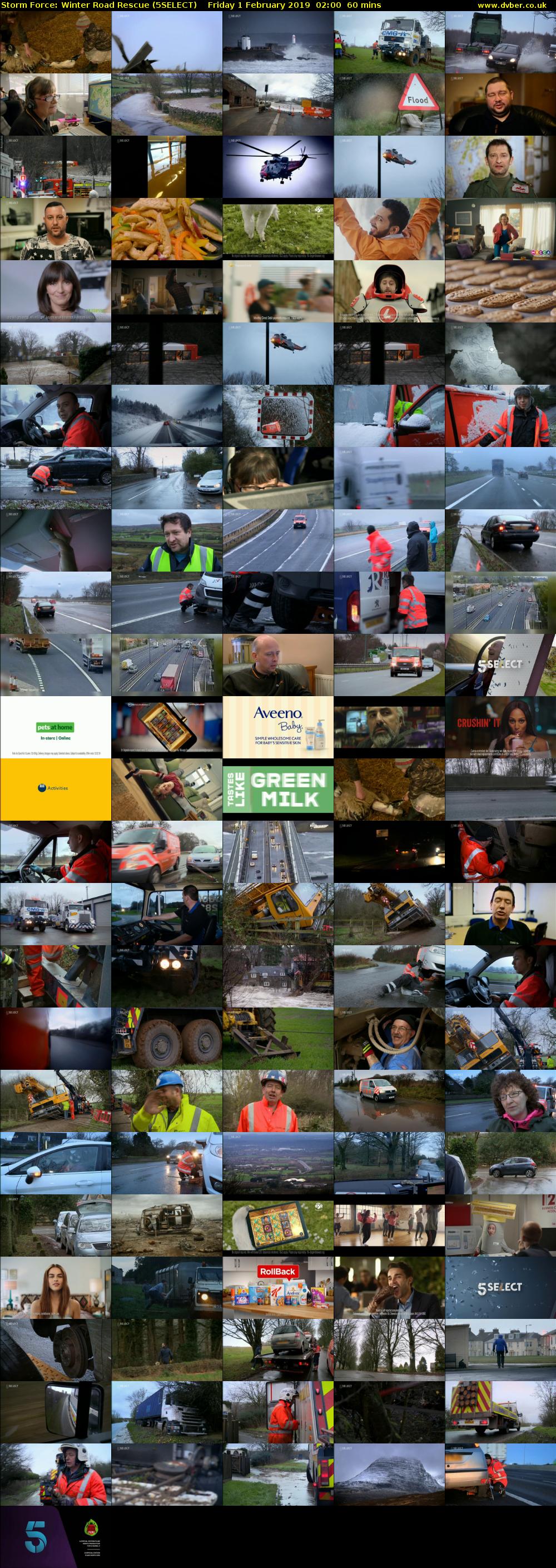 Storm Force: Winter Road Rescue (5SELECT) Friday 1 February 2019 02:00 - 03:00