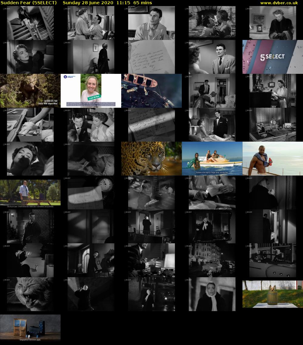 Sudden Fear (5SELECT) Sunday 28 June 2020 11:15 - 12:20