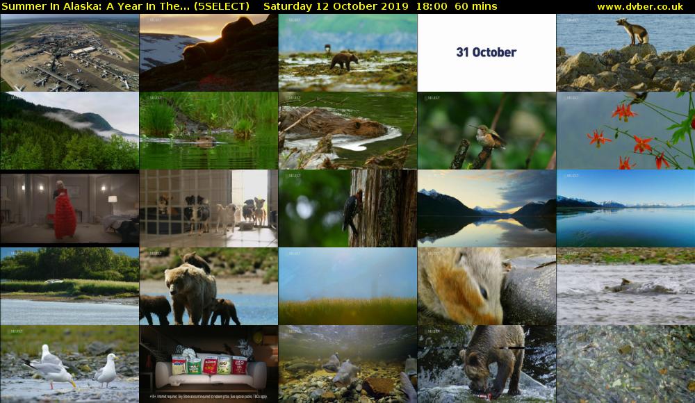 Summer In Alaska: A Year In The... (5SELECT) Saturday 12 October 2019 18:00 - 19:00