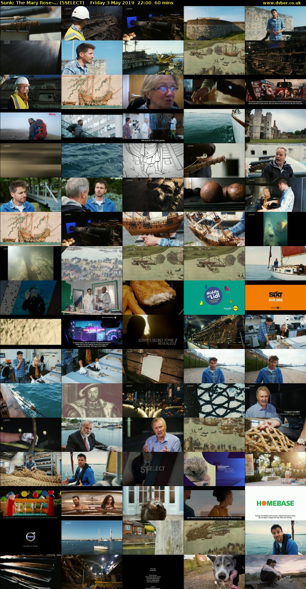 Sunk: The Mary Rose-... (5SELECT) Friday 3 May 2019 22:00 - 23:00