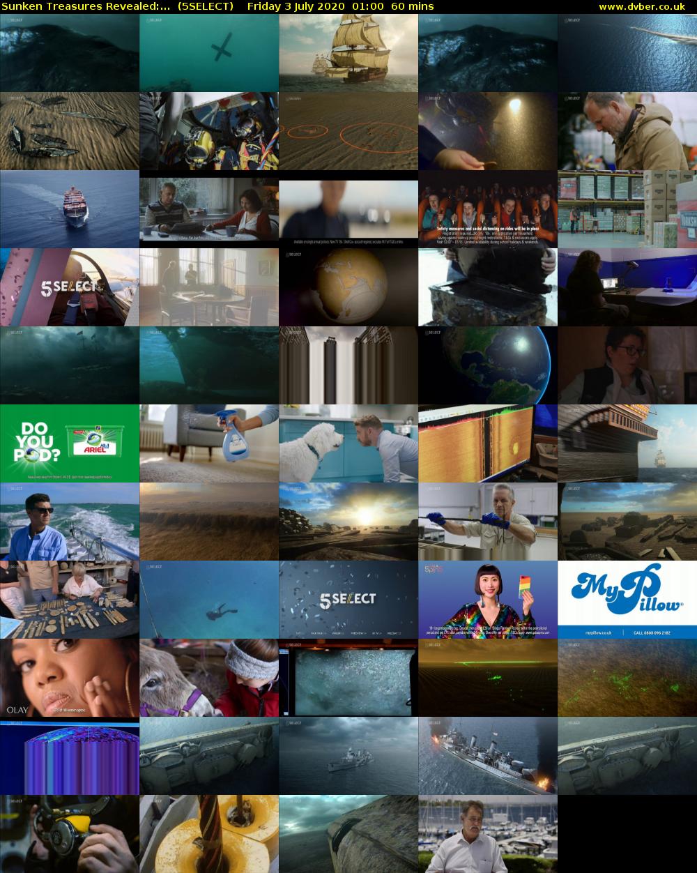 Sunken Treasures Revealed:...  (5SELECT) Friday 3 July 2020 01:00 - 02:00
