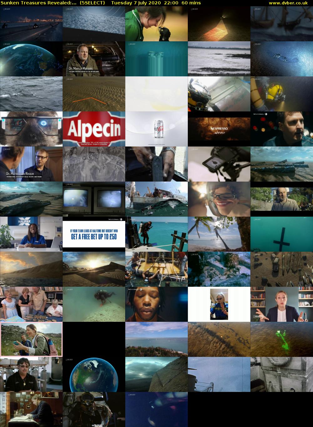 Sunken Treasures Revealed:...  (5SELECT) Tuesday 7 July 2020 22:00 - 23:00
