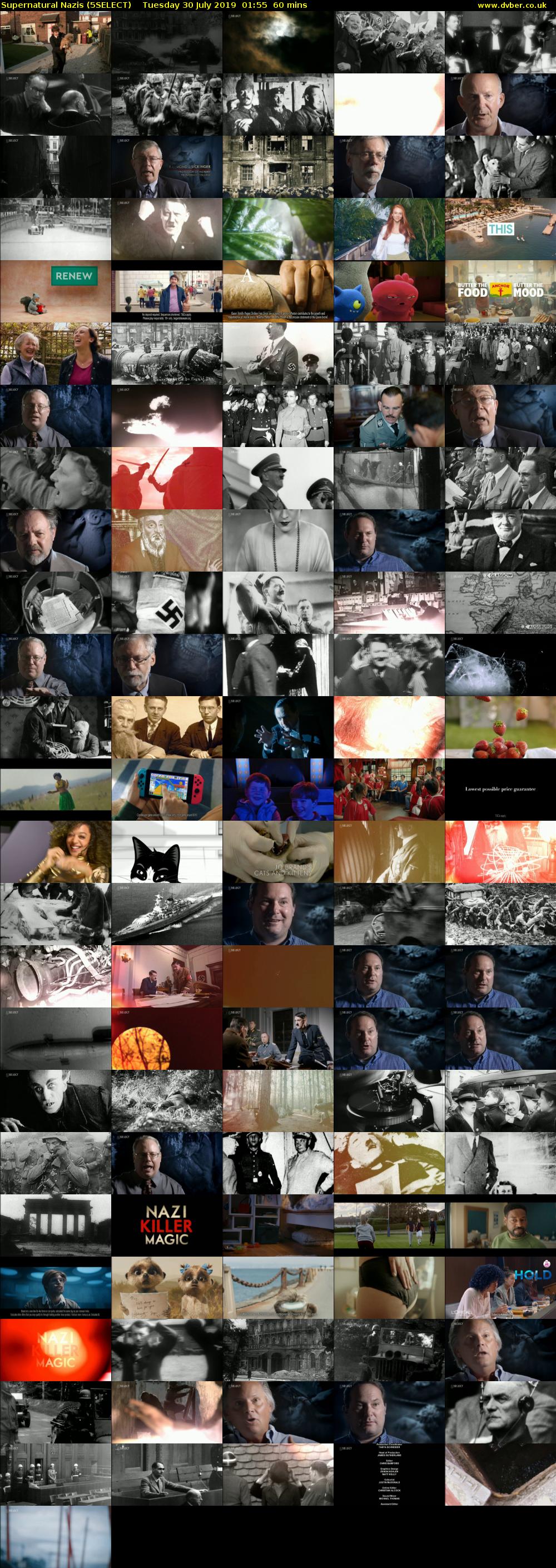 Supernatural Nazis (5SELECT) Tuesday 30 July 2019 01:55 - 02:55