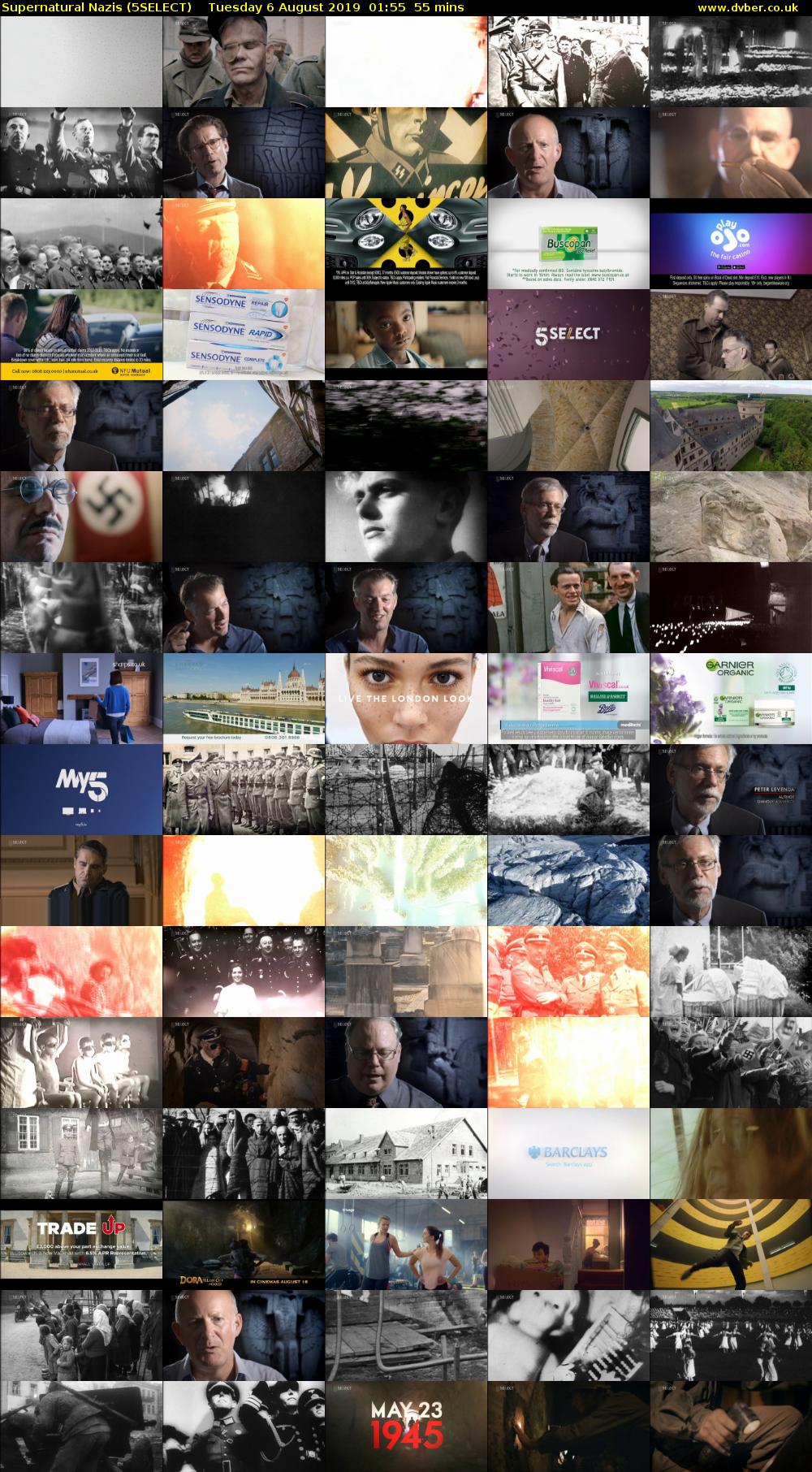 Supernatural Nazis (5SELECT) Tuesday 6 August 2019 01:55 - 02:50