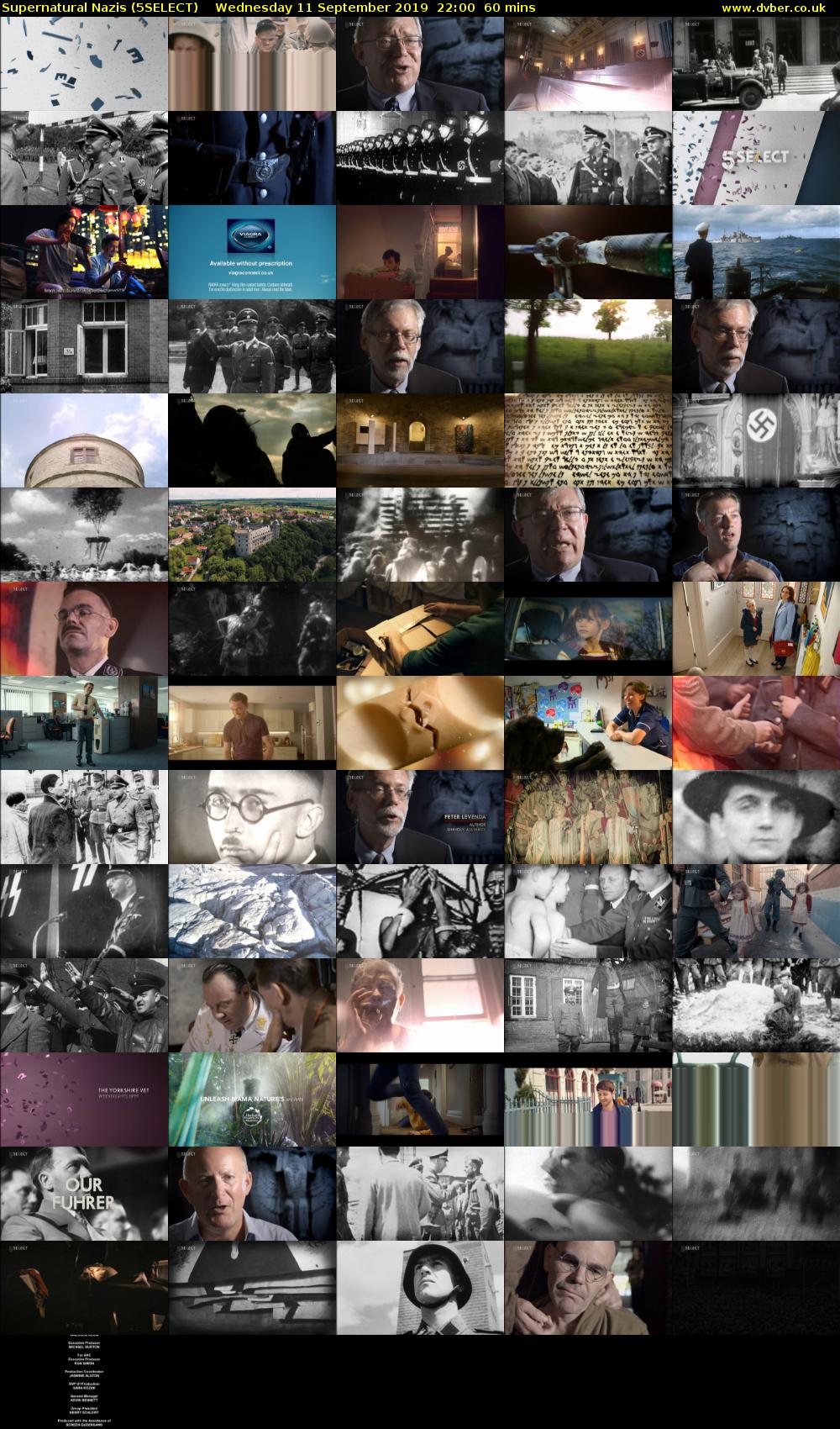 Supernatural Nazis (5SELECT) Wednesday 11 September 2019 22:00 - 23:00