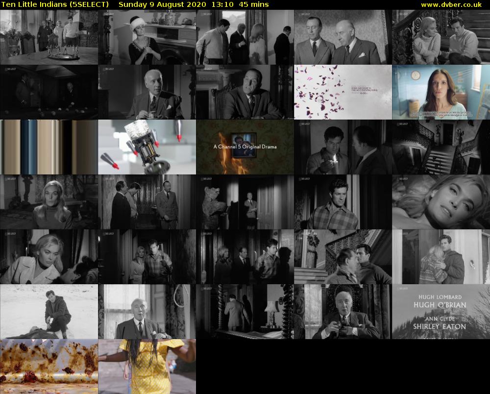 Ten Little Indians (5SELECT) Sunday 9 August 2020 13:10 - 13:55