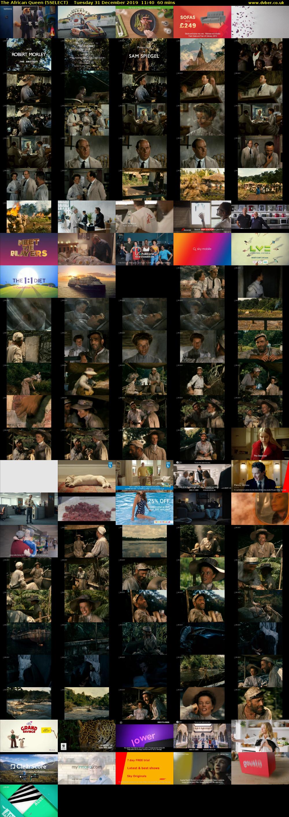 The African Queen (5SELECT) Tuesday 31 December 2019 11:40 - 12:40