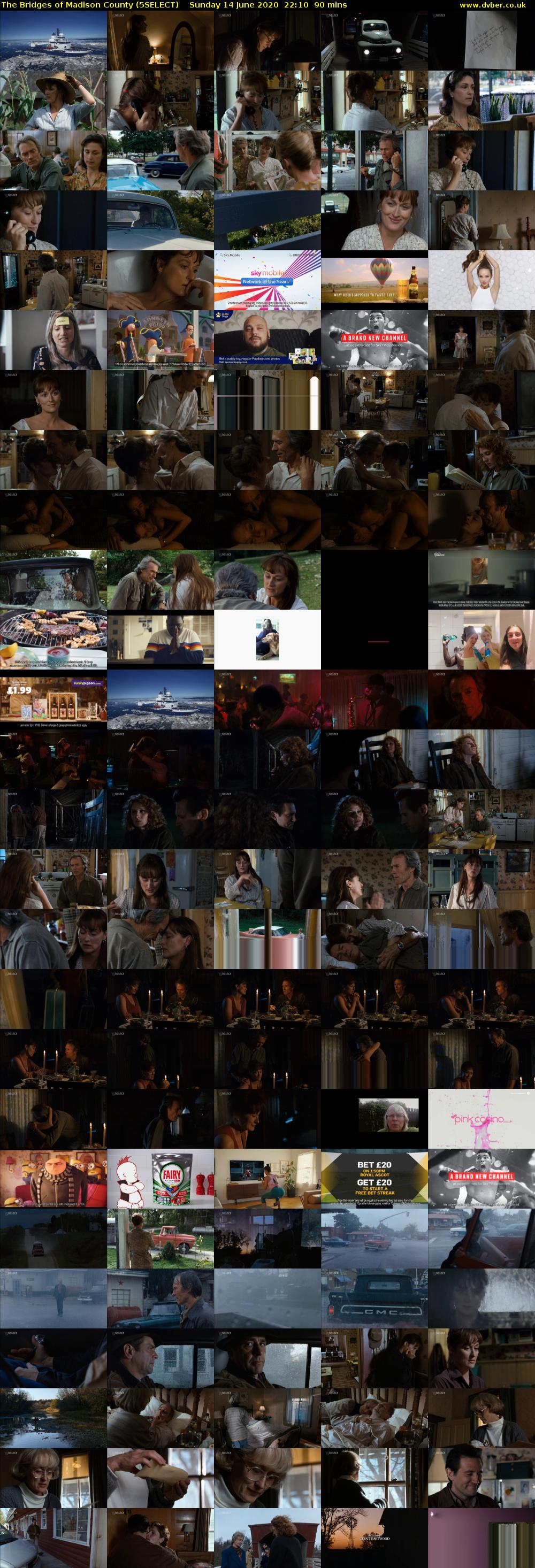 The Bridges of Madison County (5SELECT) Sunday 14 June 2020 22:10 - 23:40